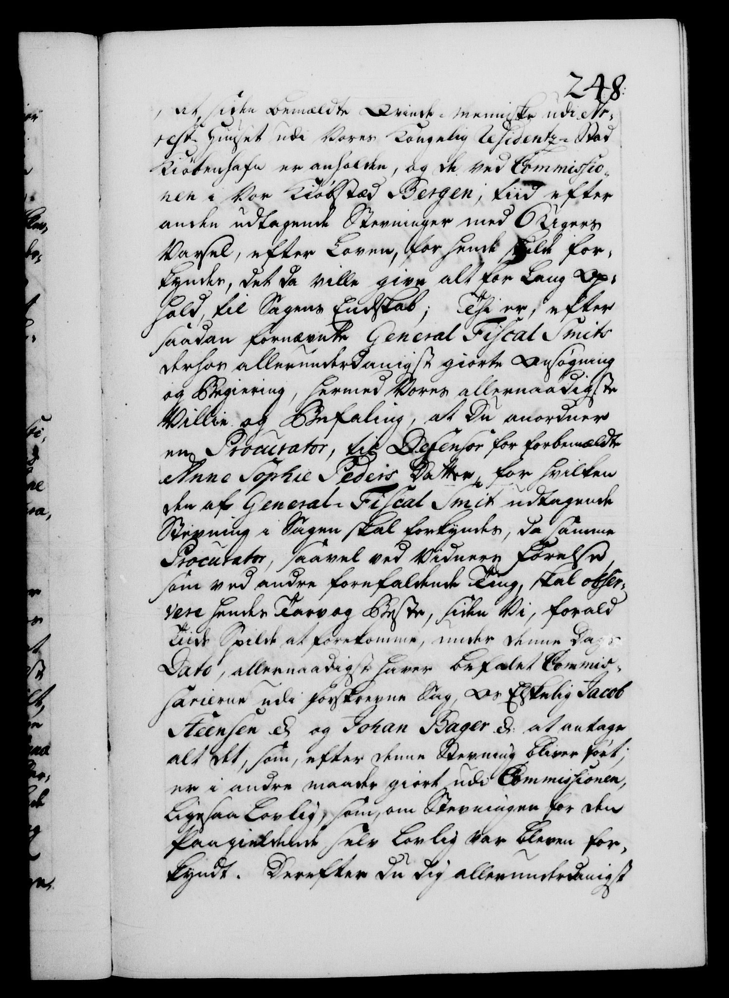 Danske Kanselli 1572-1799, AV/RA-EA-3023/F/Fc/Fca/Fcab/L0029: Norske tegnelser, 1741-1743, p. 248a