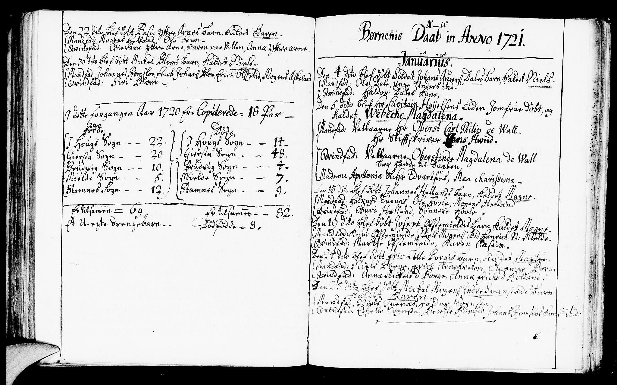 Haus sokneprestembete, AV/SAB-A-75601/H/Haa: Parish register (official) no. A 3, 1713-1722