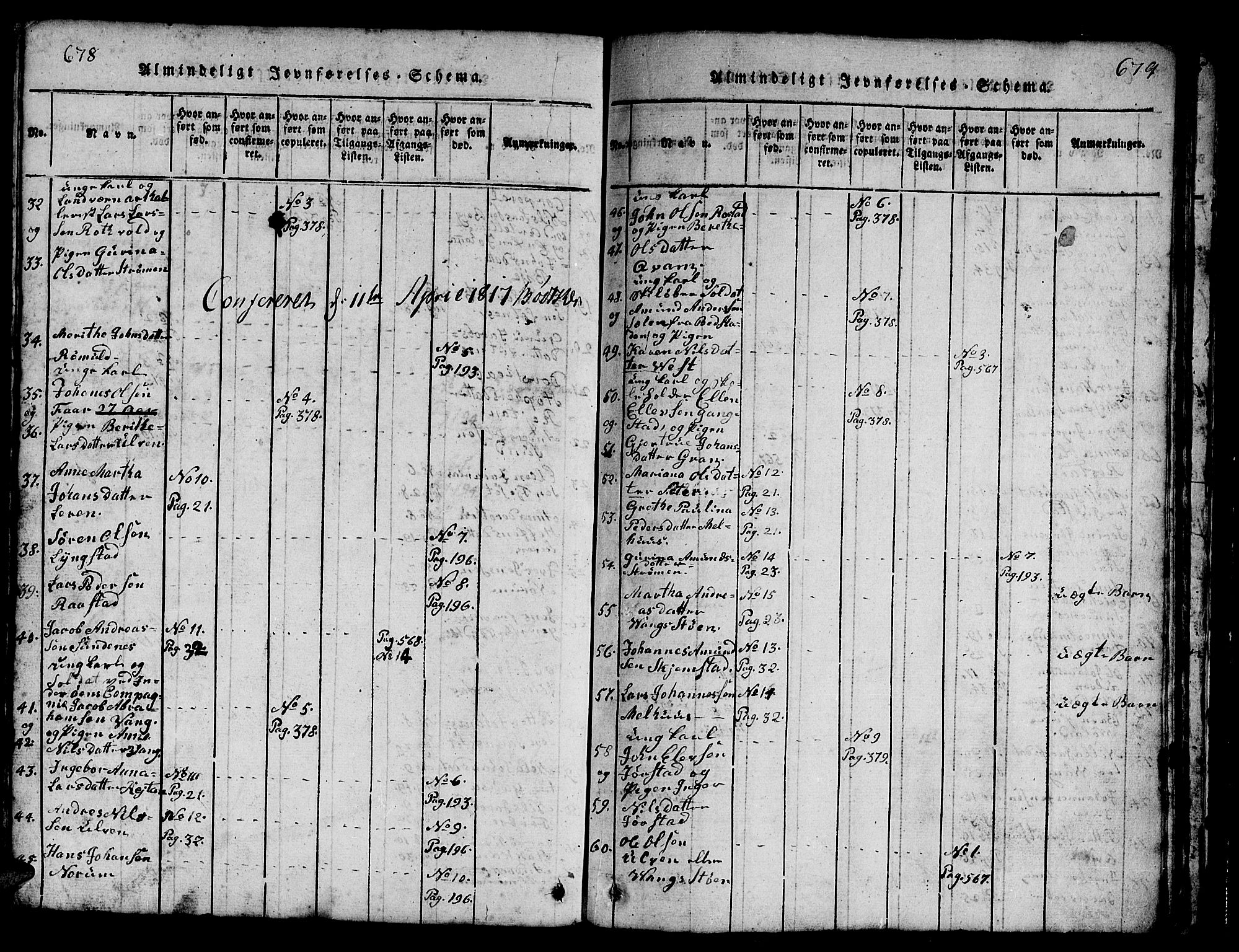 Ministerialprotokoller, klokkerbøker og fødselsregistre - Nord-Trøndelag, AV/SAT-A-1458/730/L0298: Parish register (copy) no. 730C01, 1816-1849, p. 678-679