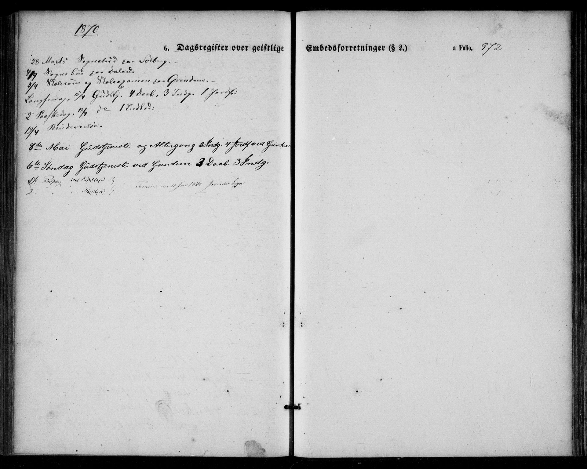 Bjelland sokneprestkontor, SAK/1111-0005/F/Fa/Fac/L0002: Parish register (official) no. A 2, 1866-1887, p. 372