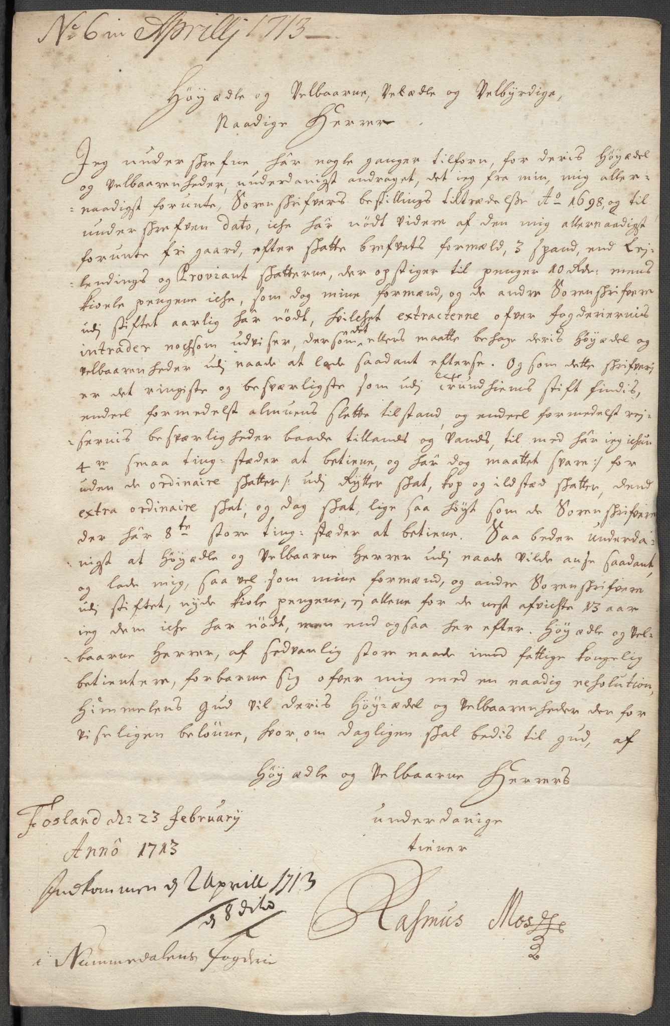 Rentekammeret inntil 1814, Reviderte regnskaper, Fogderegnskap, AV/RA-EA-4092/R64/L4433: Fogderegnskap Namdal, 1712, p. 248