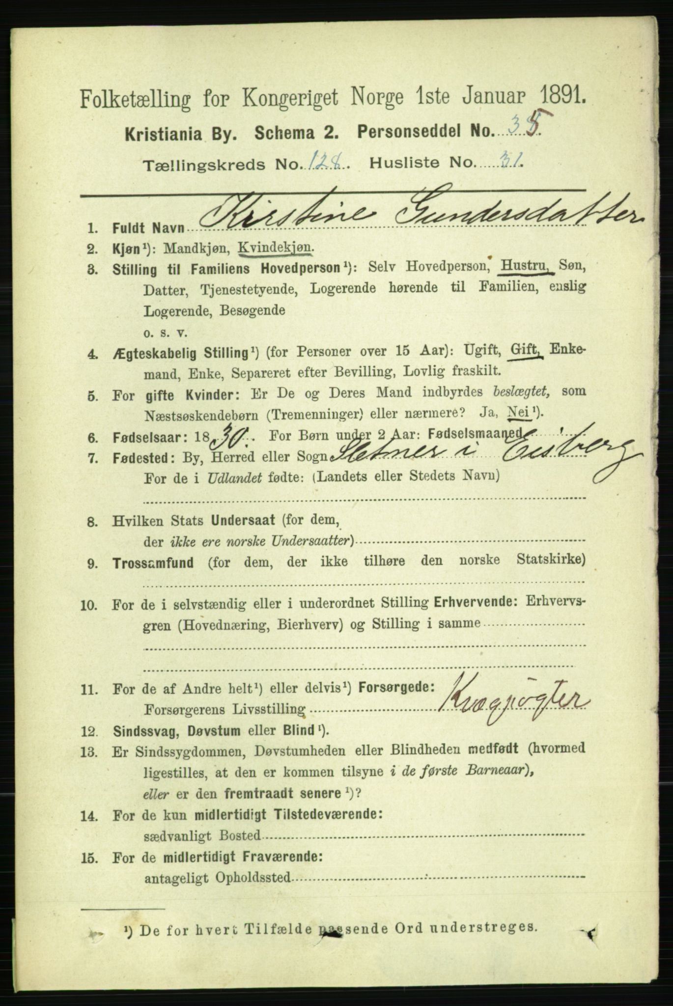 RA, 1891 census for 0301 Kristiania, 1891, p. 69170