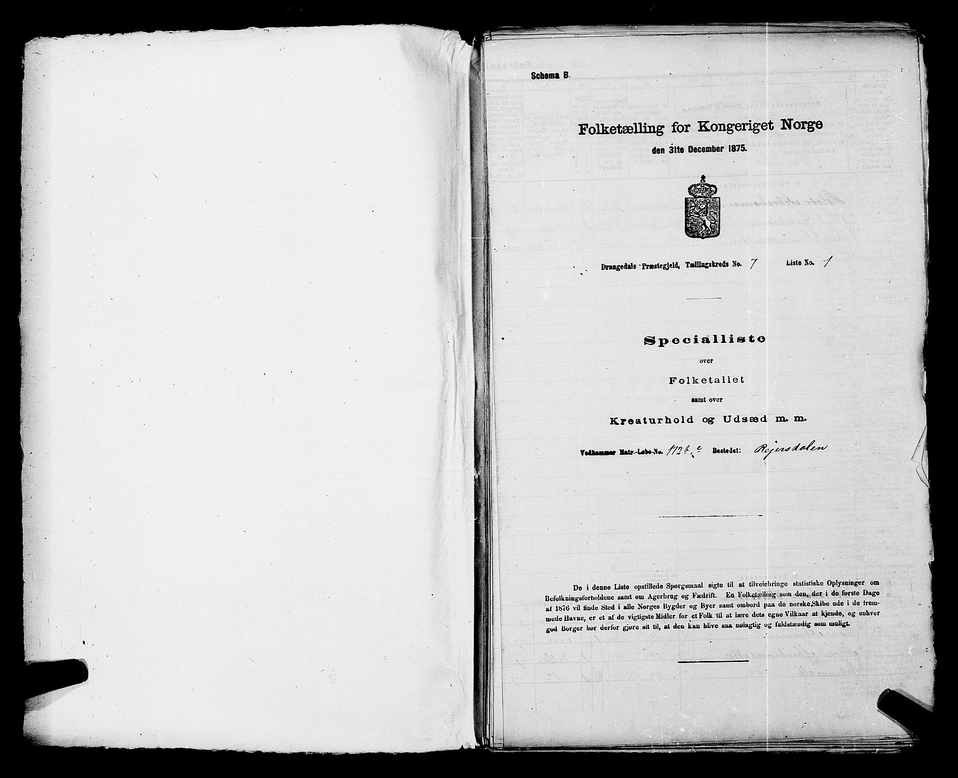 SAKO, 1875 census for 0817P Drangedal, 1875, p. 668