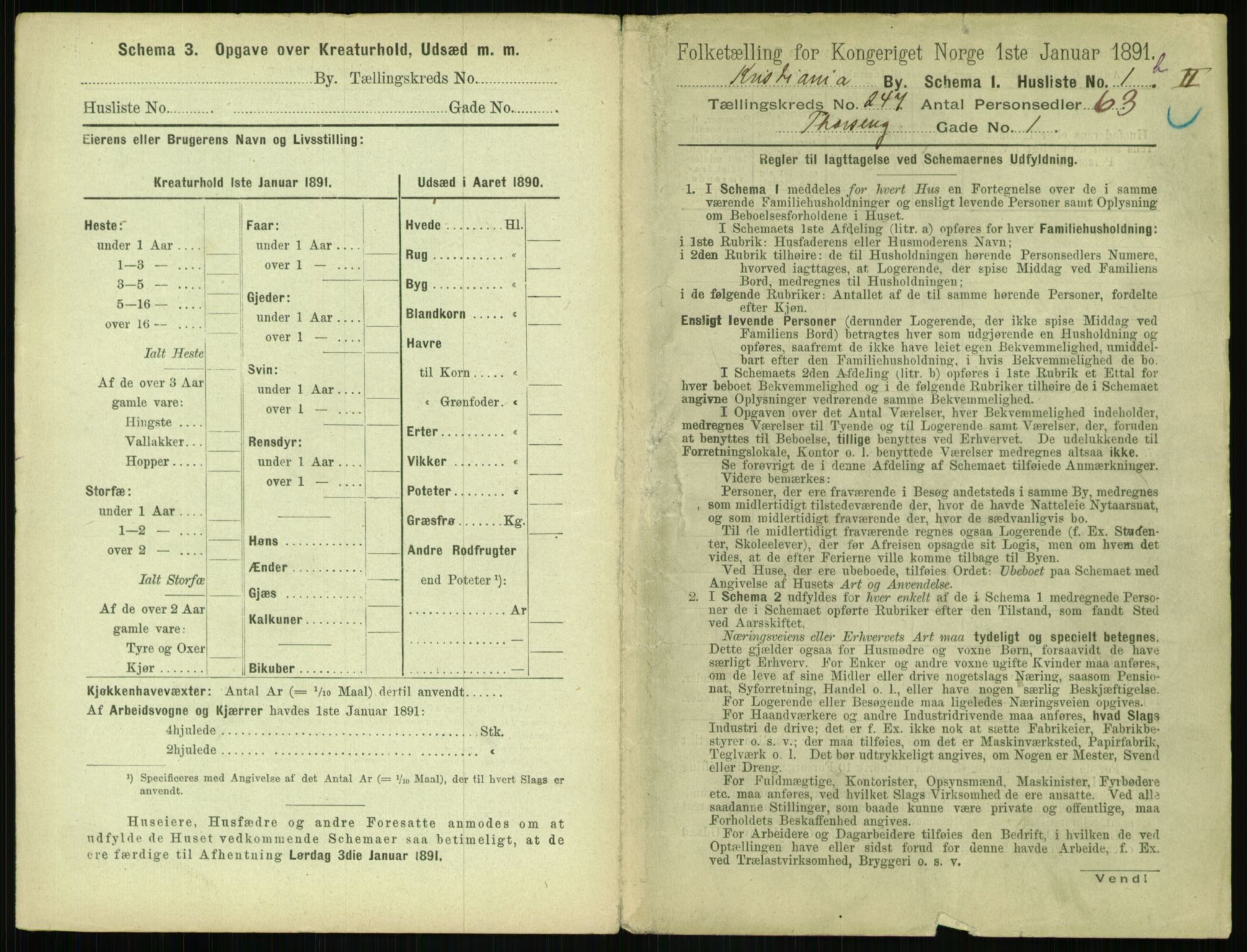 RA, 1891 census for 0301 Kristiania, 1891, p. 150397