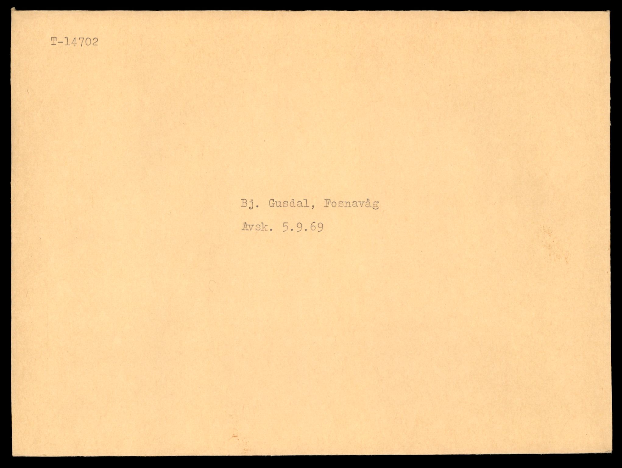 Møre og Romsdal vegkontor - Ålesund trafikkstasjon, AV/SAT-A-4099/F/Fe/L0047: Registreringskort for kjøretøy T 14580 - T 14720, 1927-1998, p. 2855