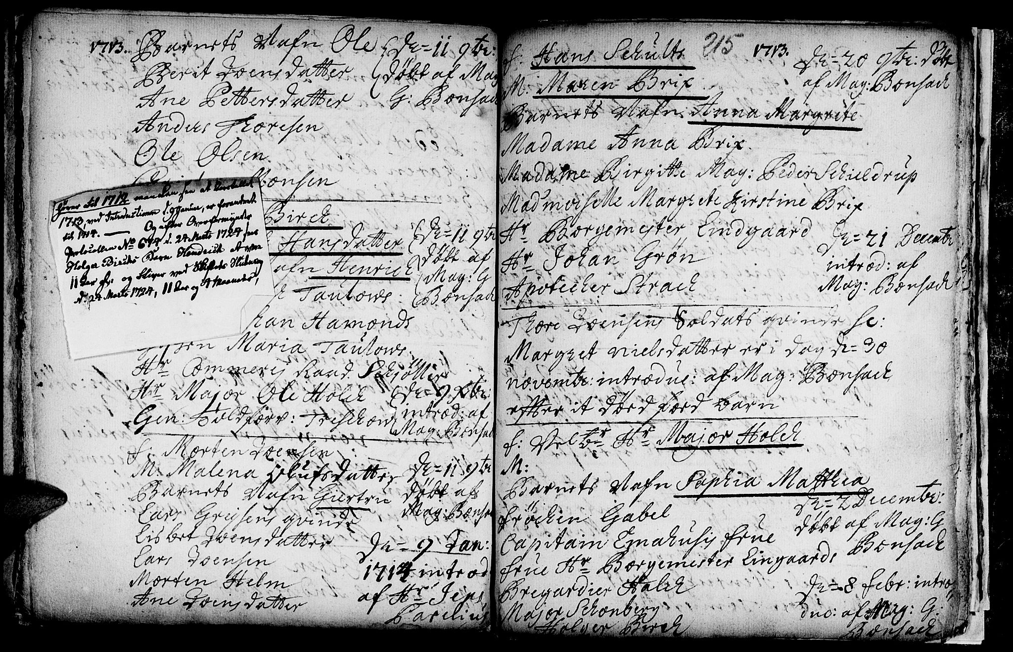 Ministerialprotokoller, klokkerbøker og fødselsregistre - Sør-Trøndelag, SAT/A-1456/601/L0034: Parish register (official) no. 601A02, 1702-1714, p. 215