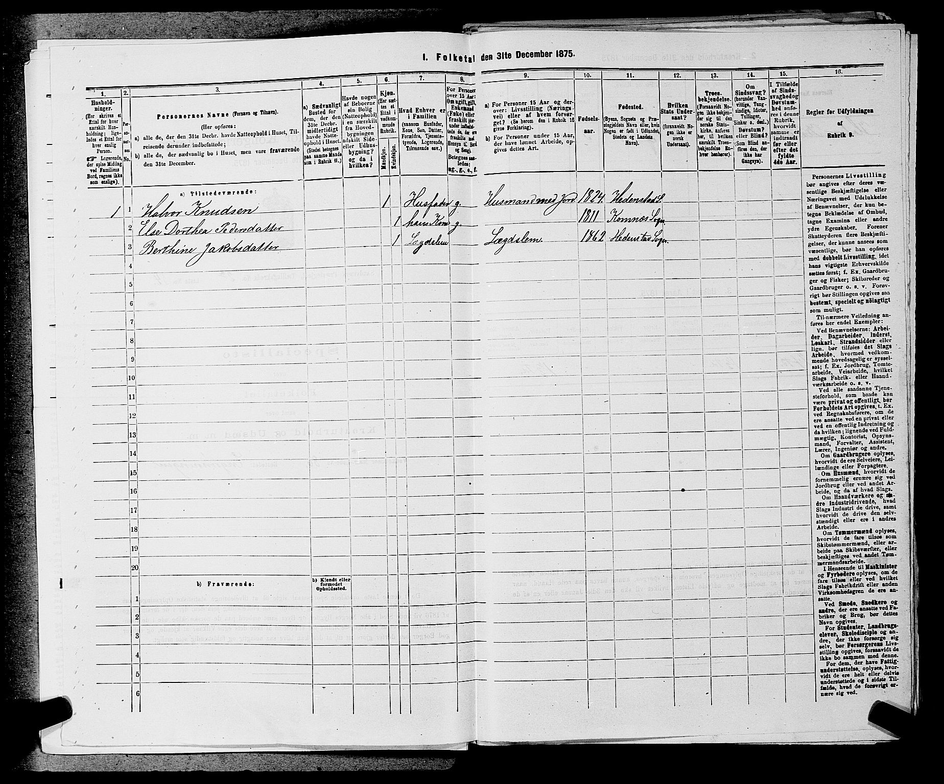 SAKO, 1875 census for 0629P Sandsvær, 1875, p. 349