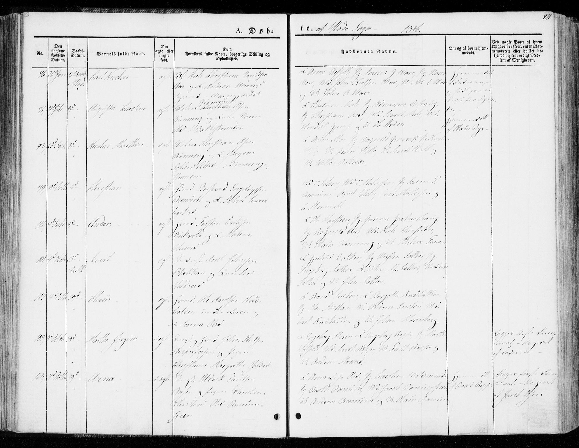 Ministerialprotokoller, klokkerbøker og fødselsregistre - Sør-Trøndelag, AV/SAT-A-1456/606/L0290: Parish register (official) no. 606A05, 1841-1847, p. 121