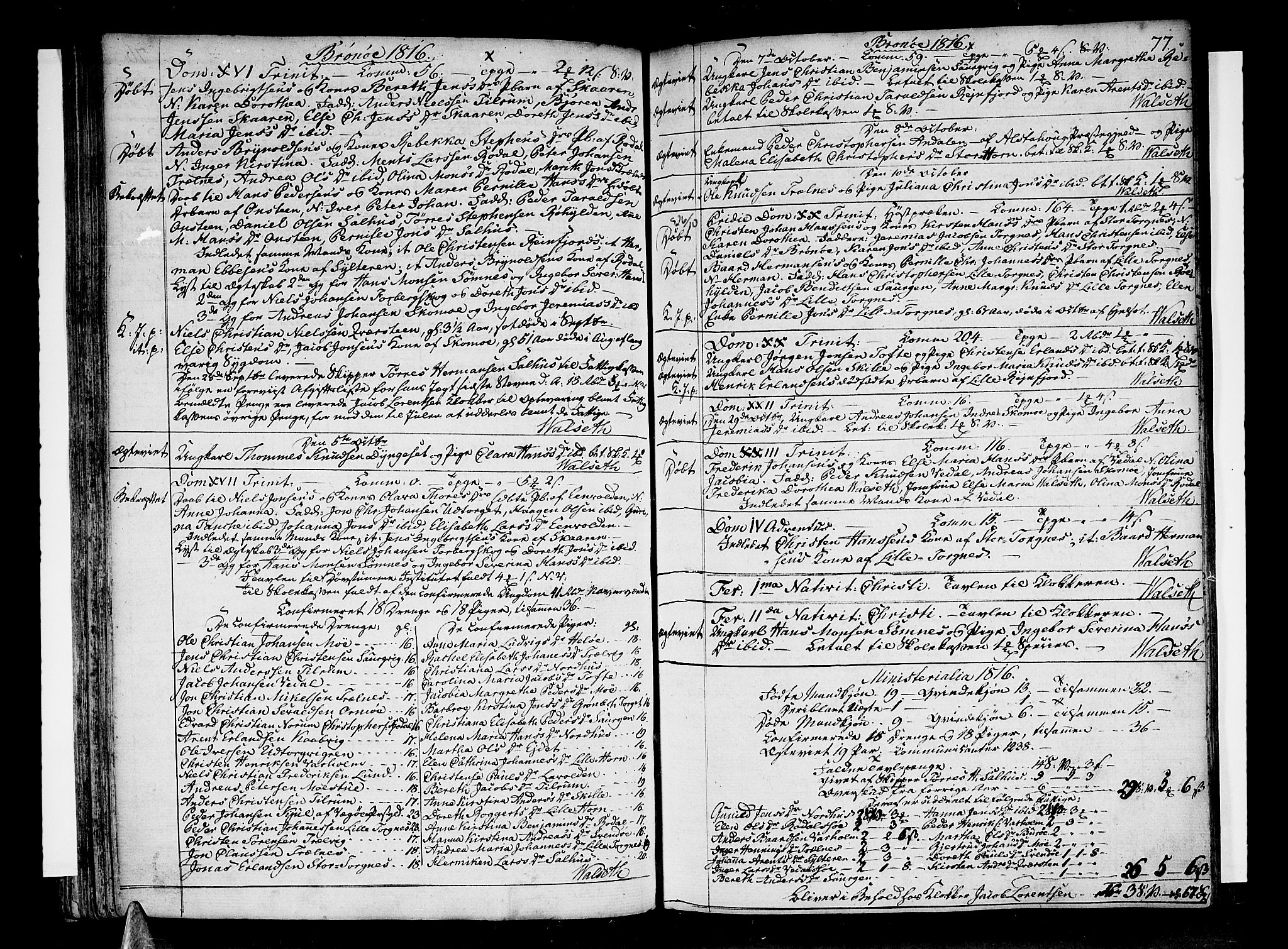 Ministerialprotokoller, klokkerbøker og fødselsregistre - Nordland, SAT/A-1459/813/L0196: Parish register (official) no. 813A06, 1804-1819, p. 77
