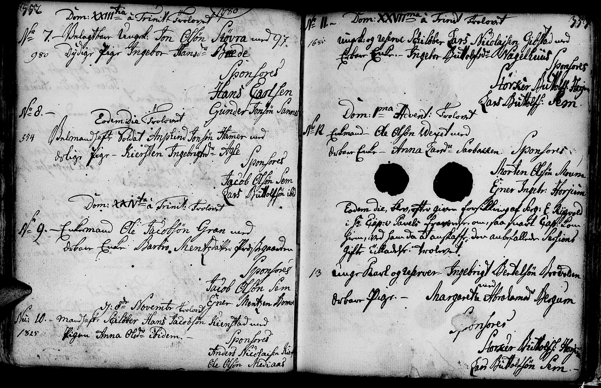 Ministerialprotokoller, klokkerbøker og fødselsregistre - Nord-Trøndelag, SAT/A-1458/749/L0467: Parish register (official) no. 749A01, 1733-1787, p. 352-353