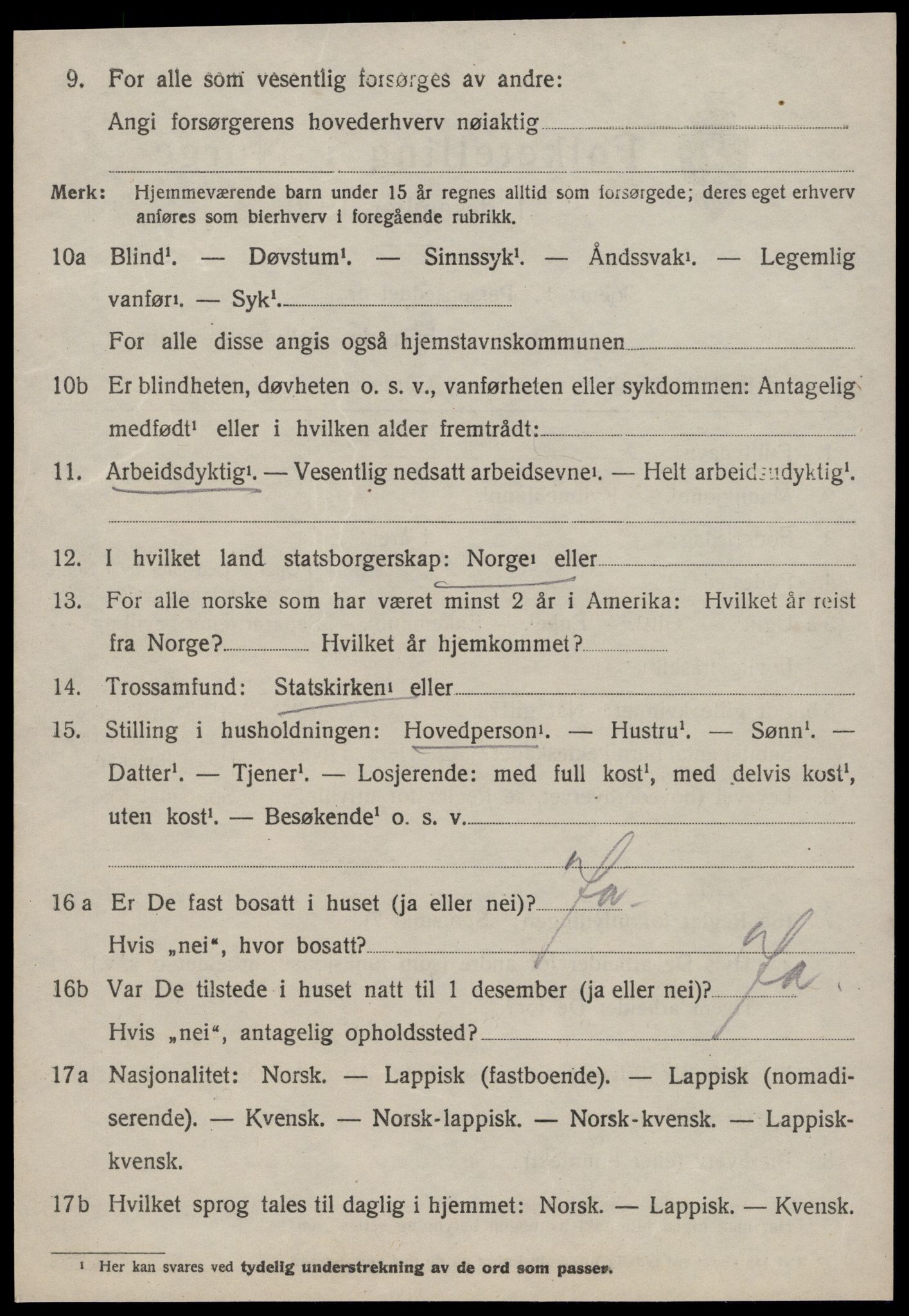 SAT, 1920 census for Meldal, 1920, p. 4434