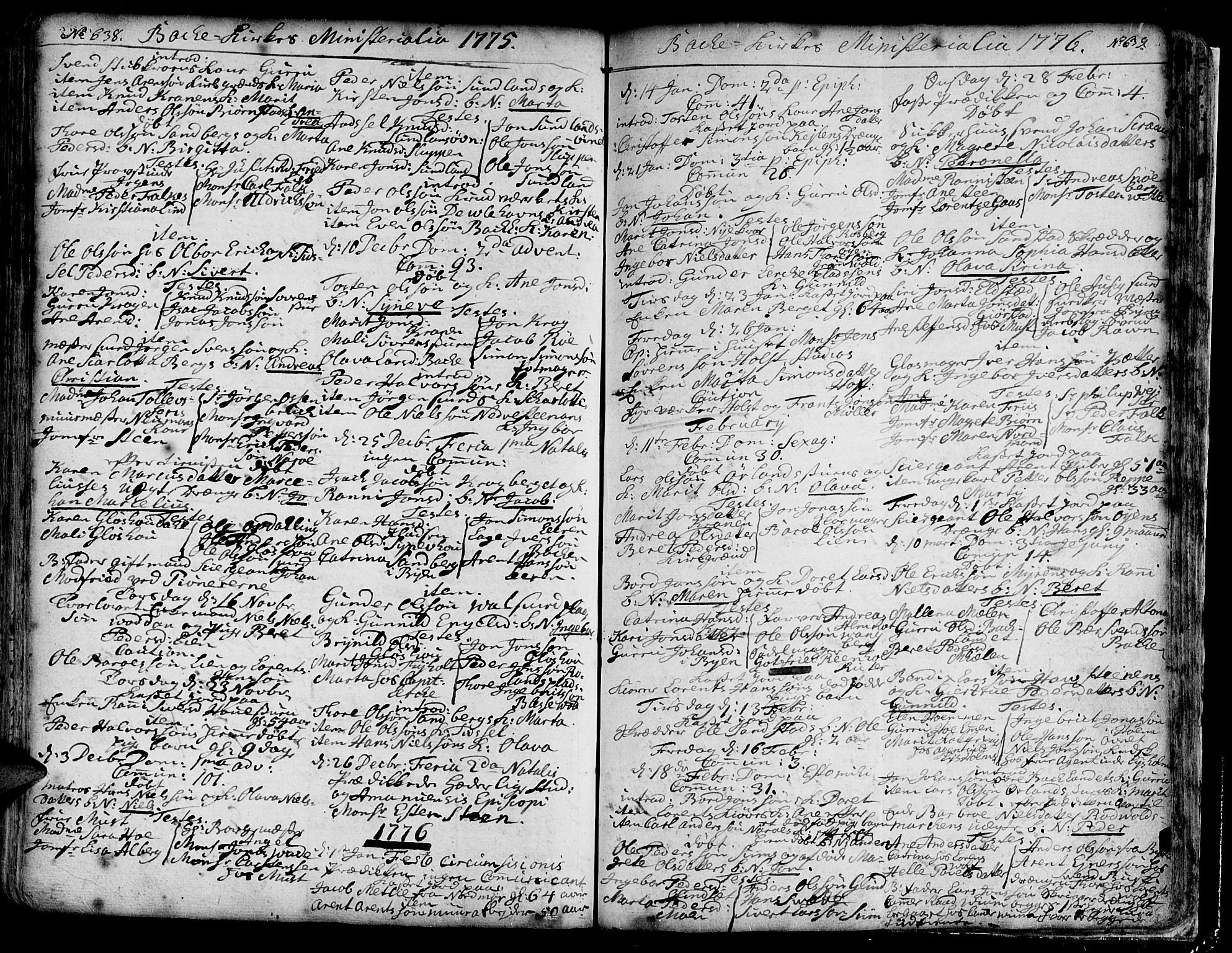 Ministerialprotokoller, klokkerbøker og fødselsregistre - Sør-Trøndelag, AV/SAT-A-1456/606/L0276: Parish register (official) no. 606A01 /2, 1727-1779, p. 638-639
