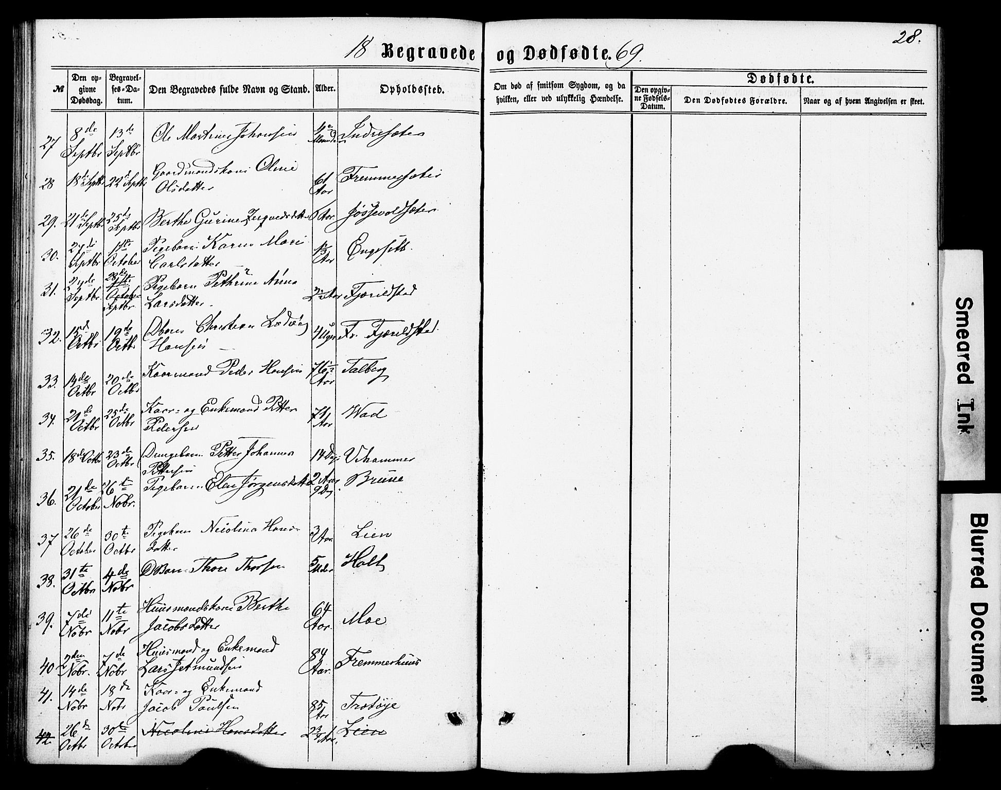 Ministerialprotokoller, klokkerbøker og fødselsregistre - Møre og Romsdal, AV/SAT-A-1454/520/L0282: Parish register (official) no. 520A11, 1862-1881, p. 28