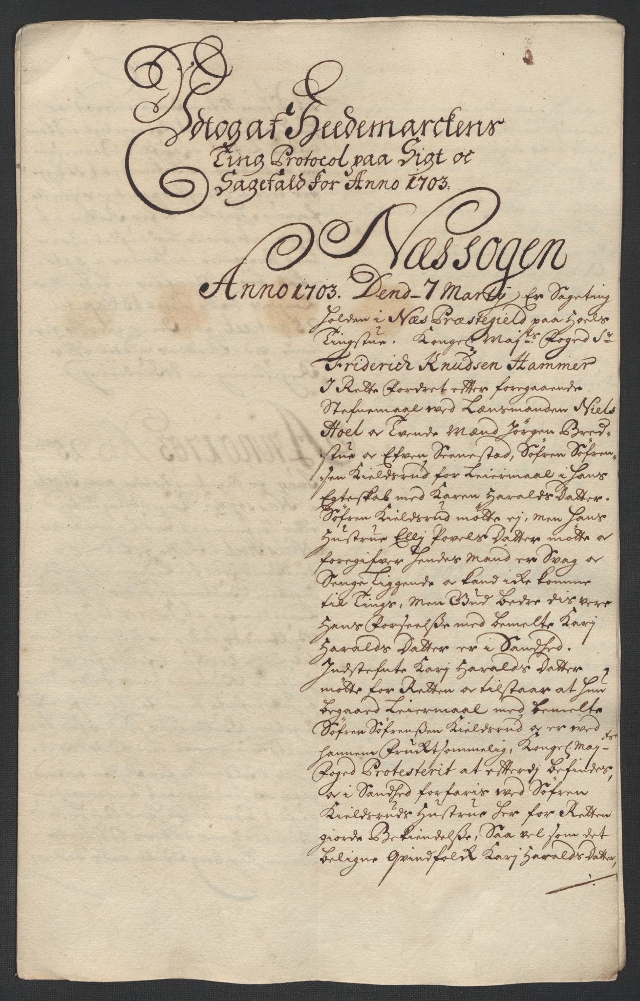 Rentekammeret inntil 1814, Reviderte regnskaper, Fogderegnskap, AV/RA-EA-4092/R16/L1041: Fogderegnskap Hedmark, 1703-1704, p. 75