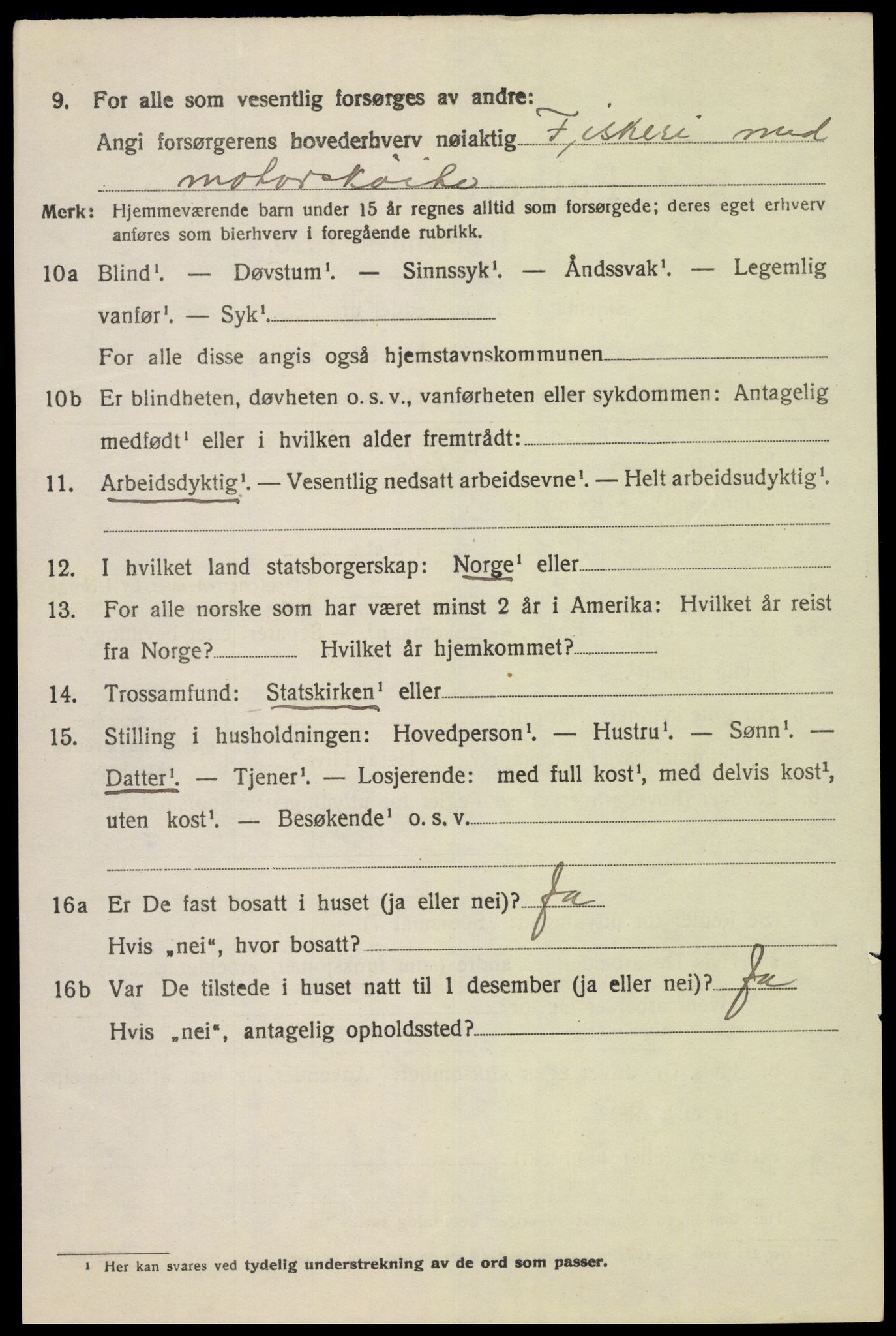 SAK, 1920 census for Hidra, 1920, p. 2089