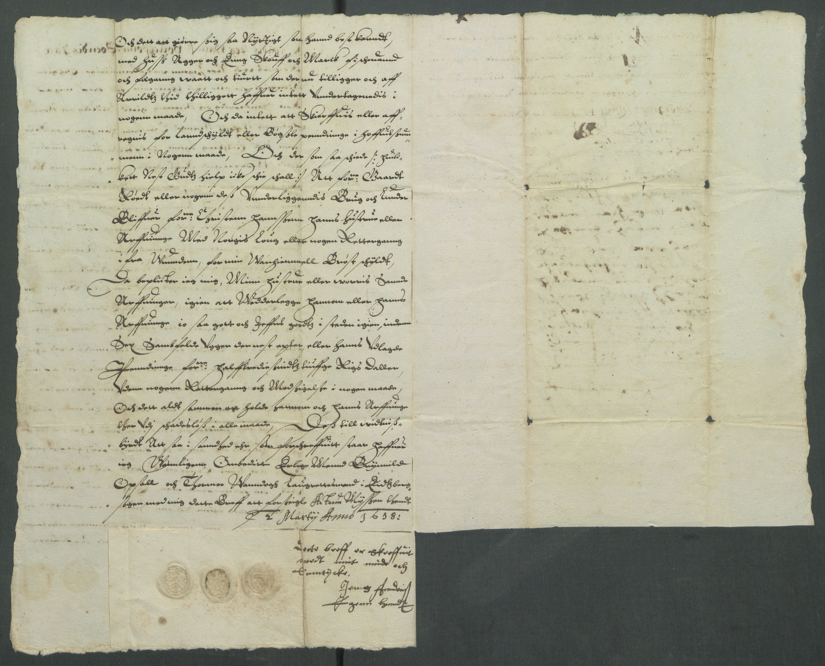 Riksarkivets diplomsamling, AV/RA-EA-5965/F02/L0127: Dokumenter, 1618, p. 6