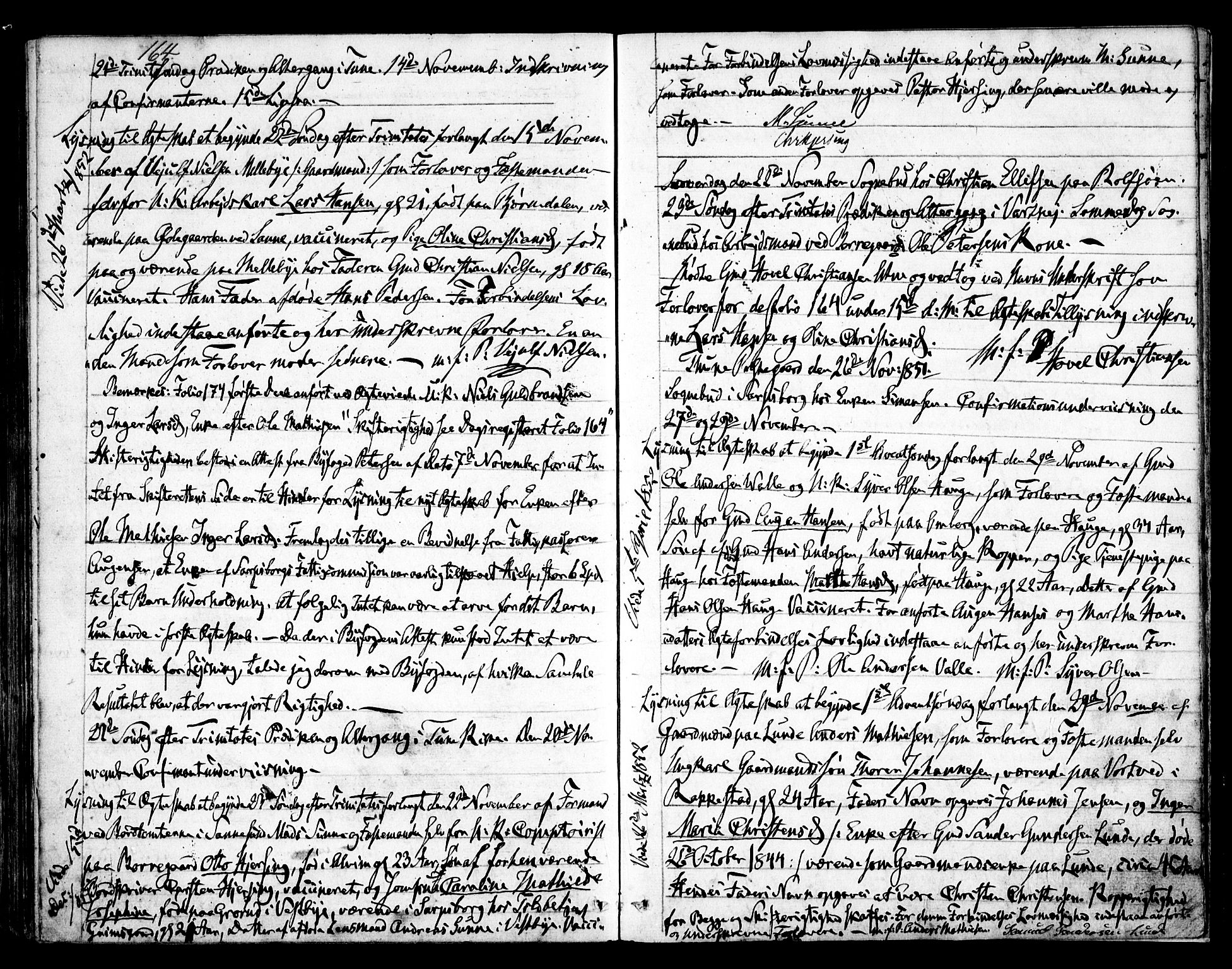 Tune prestekontor Kirkebøker, AV/SAO-A-2007/F/Fa/L0010b: Parish register (official) no. 10B, 1847-1852, p. 164