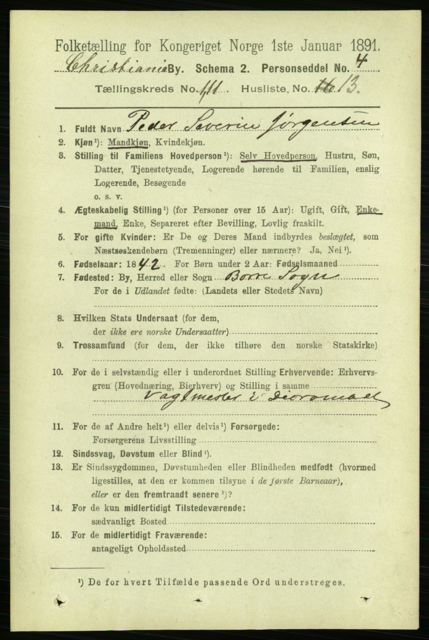 RA, 1891 census for 0301 Kristiania, 1891, p. 58259