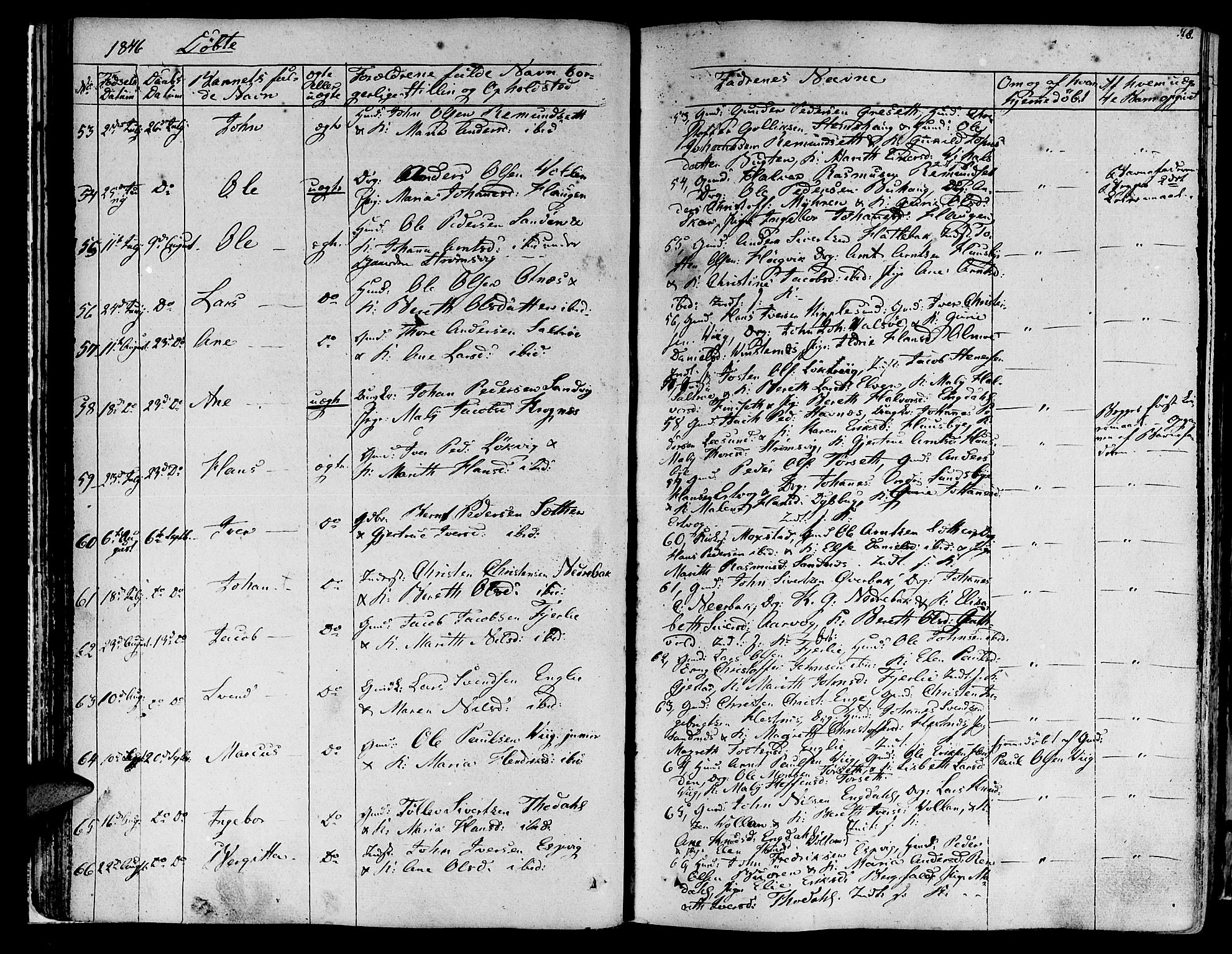 Ministerialprotokoller, klokkerbøker og fødselsregistre - Møre og Romsdal, AV/SAT-A-1454/578/L0904: Parish register (official) no. 578A03, 1836-1858, p. 48
