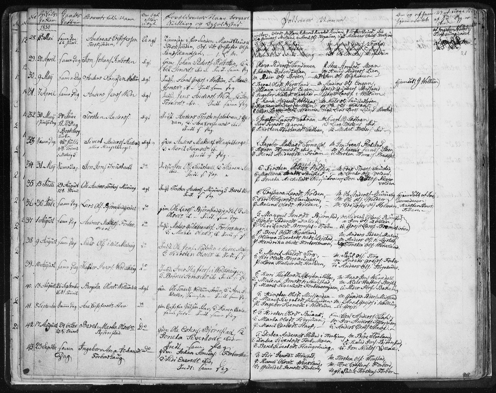 Ministerialprotokoller, klokkerbøker og fødselsregistre - Sør-Trøndelag, AV/SAT-A-1456/616/L0404: Parish register (official) no. 616A01, 1823-1831, p. 21