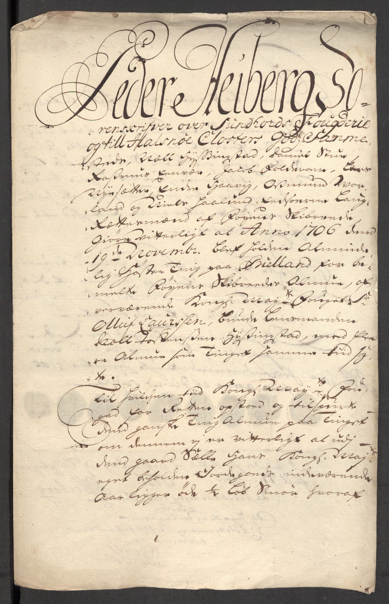 Rentekammeret inntil 1814, Reviderte regnskaper, Fogderegnskap, AV/RA-EA-4092/R48/L2984: Fogderegnskap Sunnhordland og Hardanger, 1706-1707, p. 204