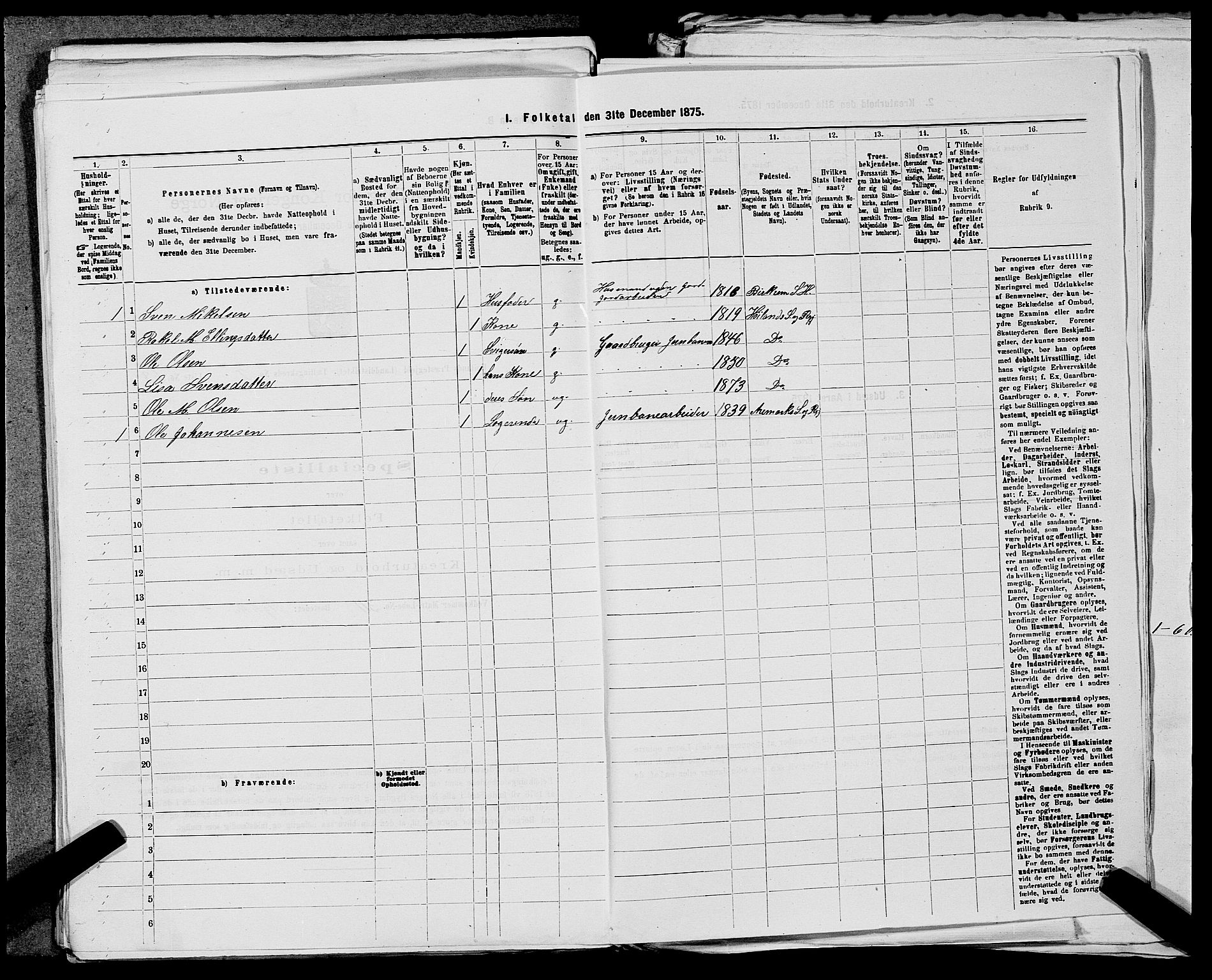 SAST, 1875 census for 1123L Høyland/Høyland, 1875, p. 429