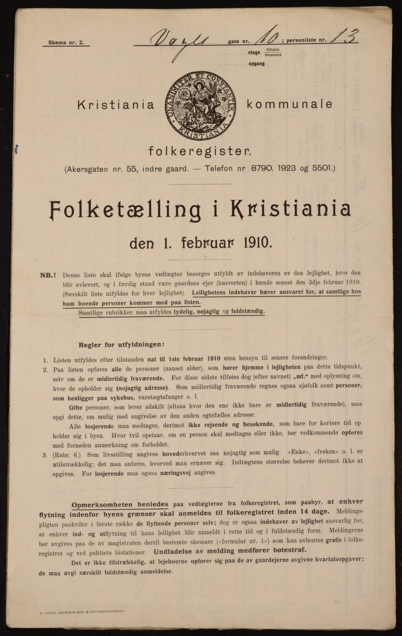 OBA, Municipal Census 1910 for Kristiania, 1910, p. 117837