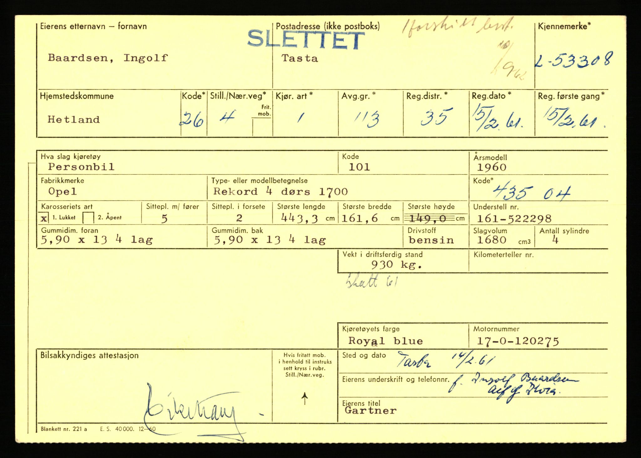 Stavanger trafikkstasjon, AV/SAST-A-101942/0/F/L0053: L-52900 - L-54199, 1930-1971, p. 1063