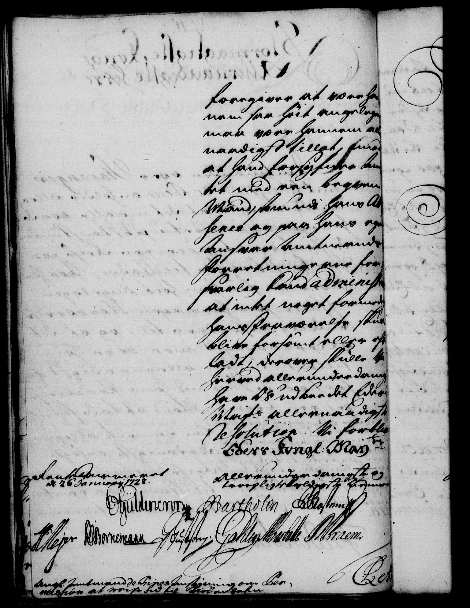 Rentekammeret, Kammerkanselliet, RA/EA-3111/G/Gf/Gfa/L0011: Norsk relasjons- og resolusjonsprotokoll (merket RK 52.11), 1728, p. 80