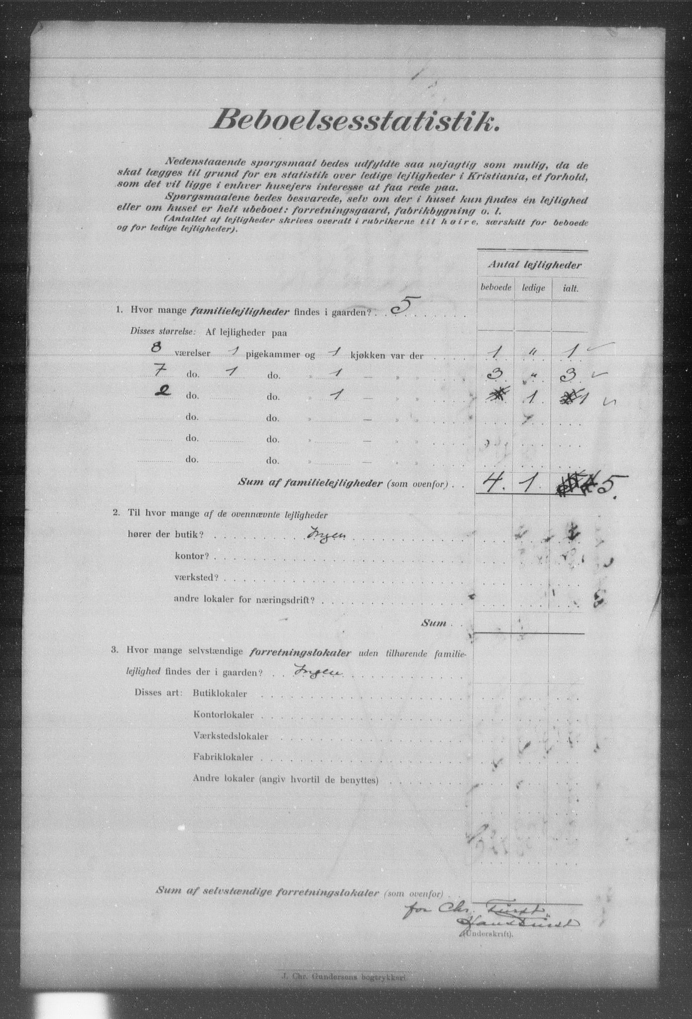 OBA, Municipal Census 1903 for Kristiania, 1903, p. 12790