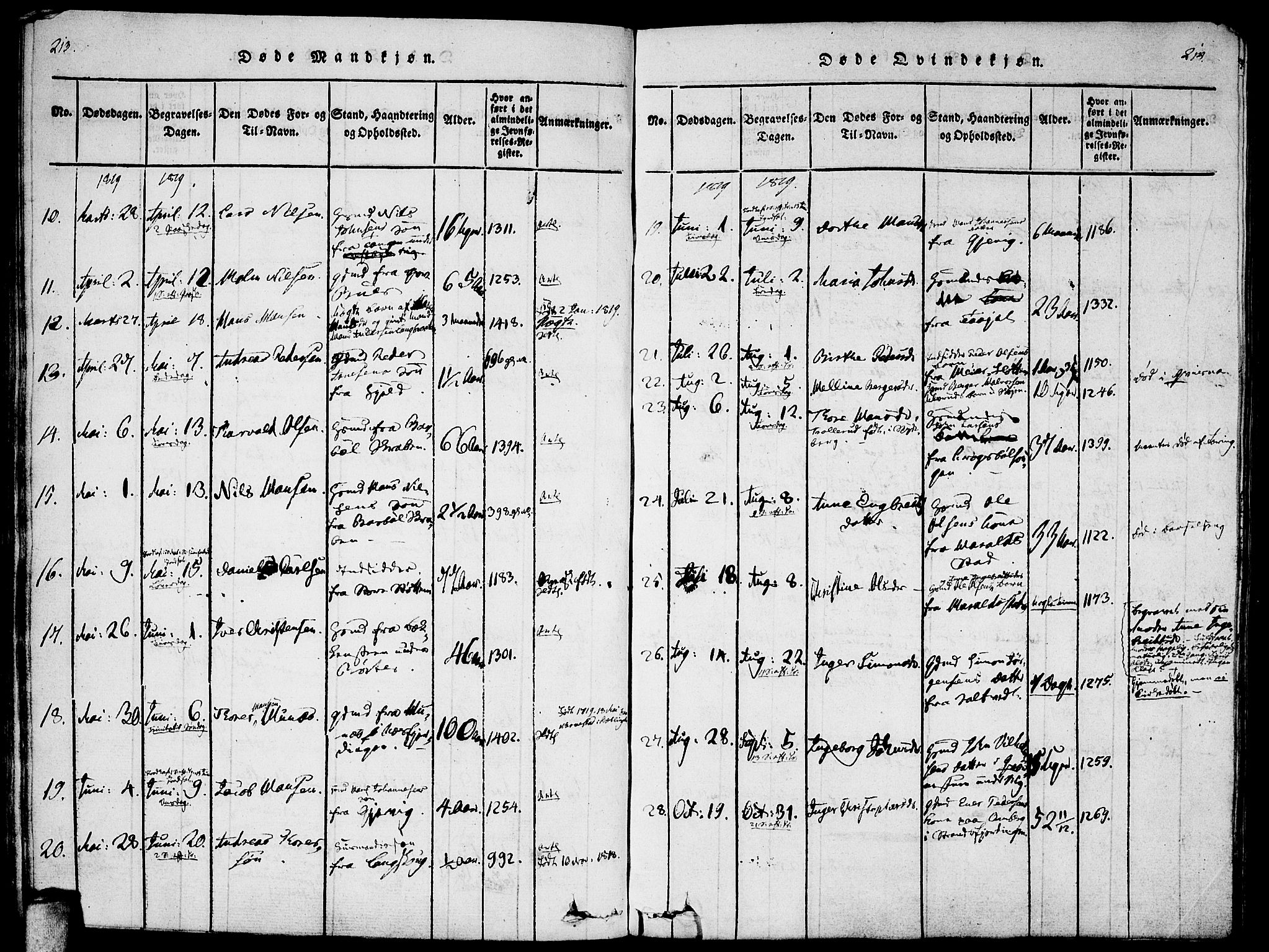 Enebakk prestekontor Kirkebøker, SAO/A-10171c/F/Fa/L0005: Parish register (official) no. I 5, 1790-1825, p. 213-214
