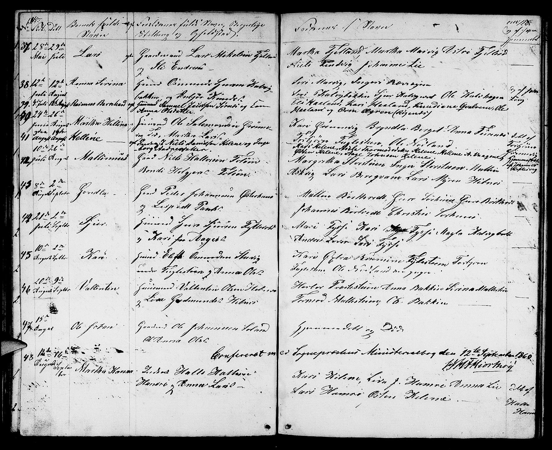 Jelsa sokneprestkontor, AV/SAST-A-101842/01/V: Parish register (copy) no. B 2, 1852-1863, p. 115-116