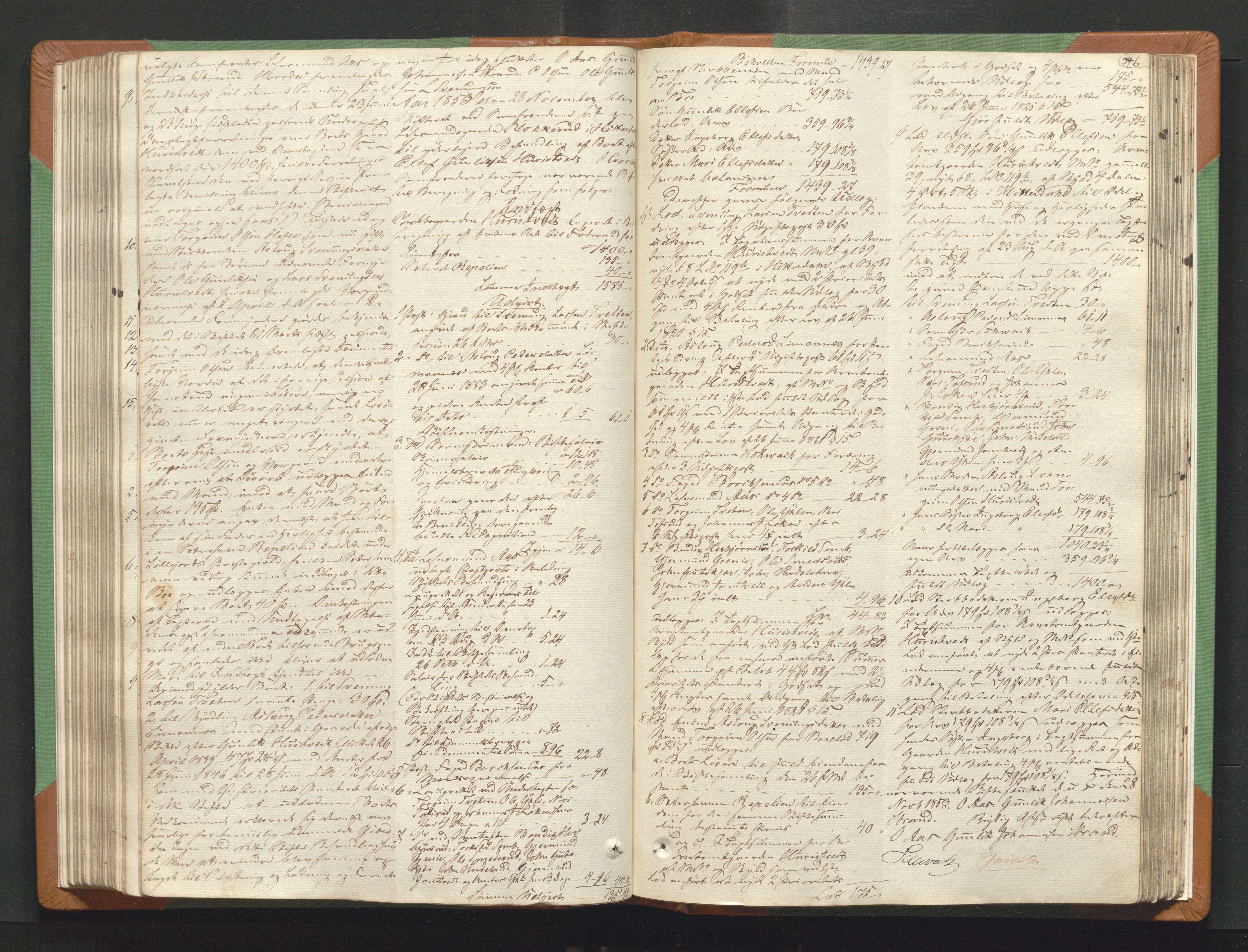 Nedre Telemark sorenskriveri, AV/SAKO-A-135/H/Hb/Hbe/L0001: Skifteutlodningsprotokoll, 1842-1857, p. 345b-346a