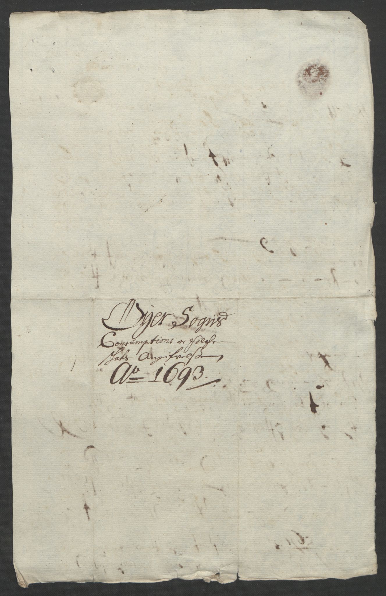 Rentekammeret inntil 1814, Reviderte regnskaper, Fogderegnskap, AV/RA-EA-4092/R17/L1167: Fogderegnskap Gudbrandsdal, 1693, p. 329