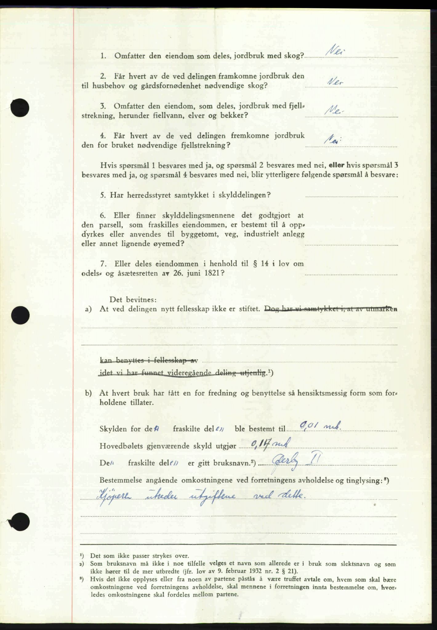 Toten tingrett, SAH/TING-006/H/Hb/Hbc/L0020: Mortgage book no. Hbc-20, 1948-1948, Diary no: : 1961/1948