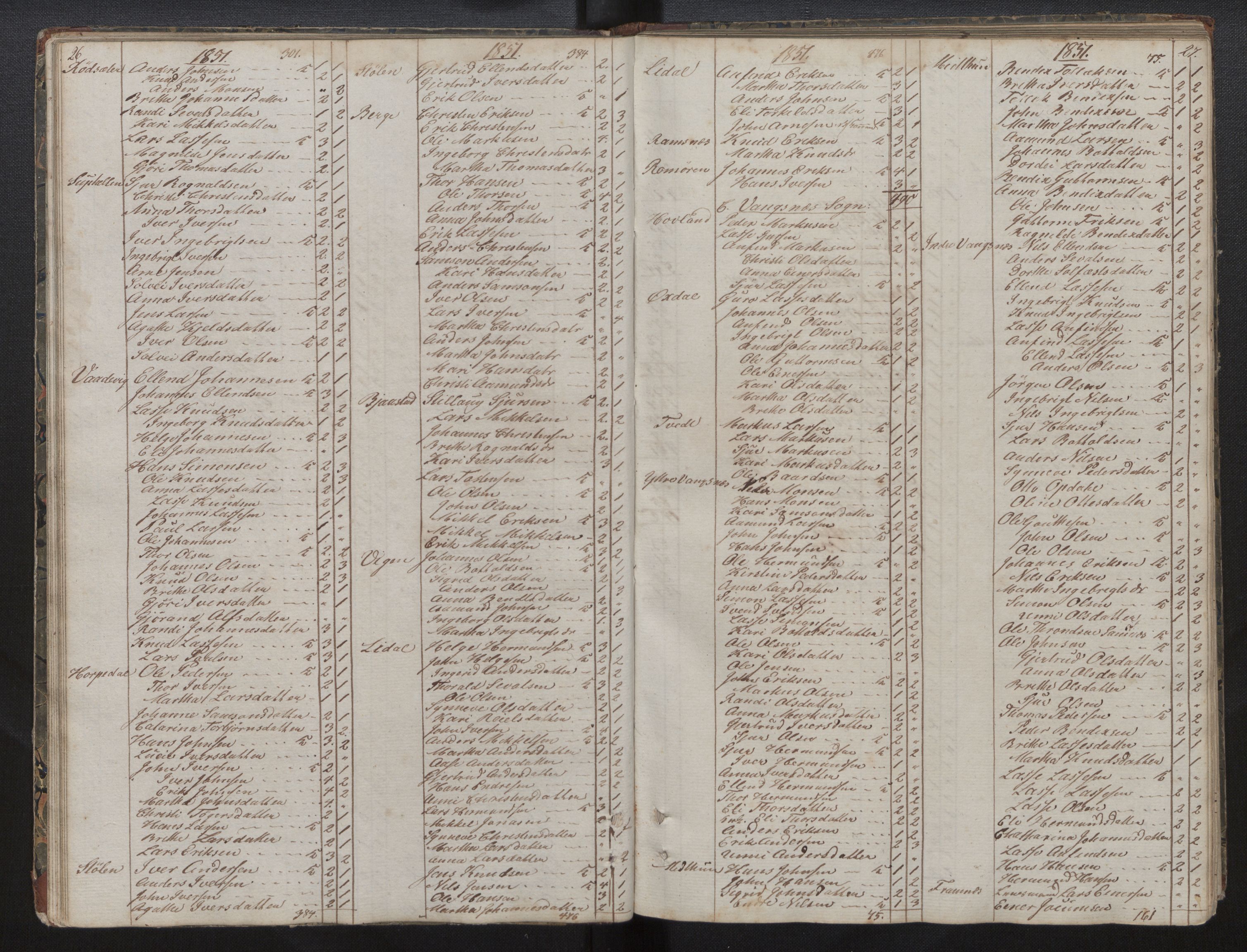 Balestrand sokneprestembete, SAB/A-79601/H/Hb/Hba/L0001: Communicants register no. A 1, 1849-1866, p. 26-27