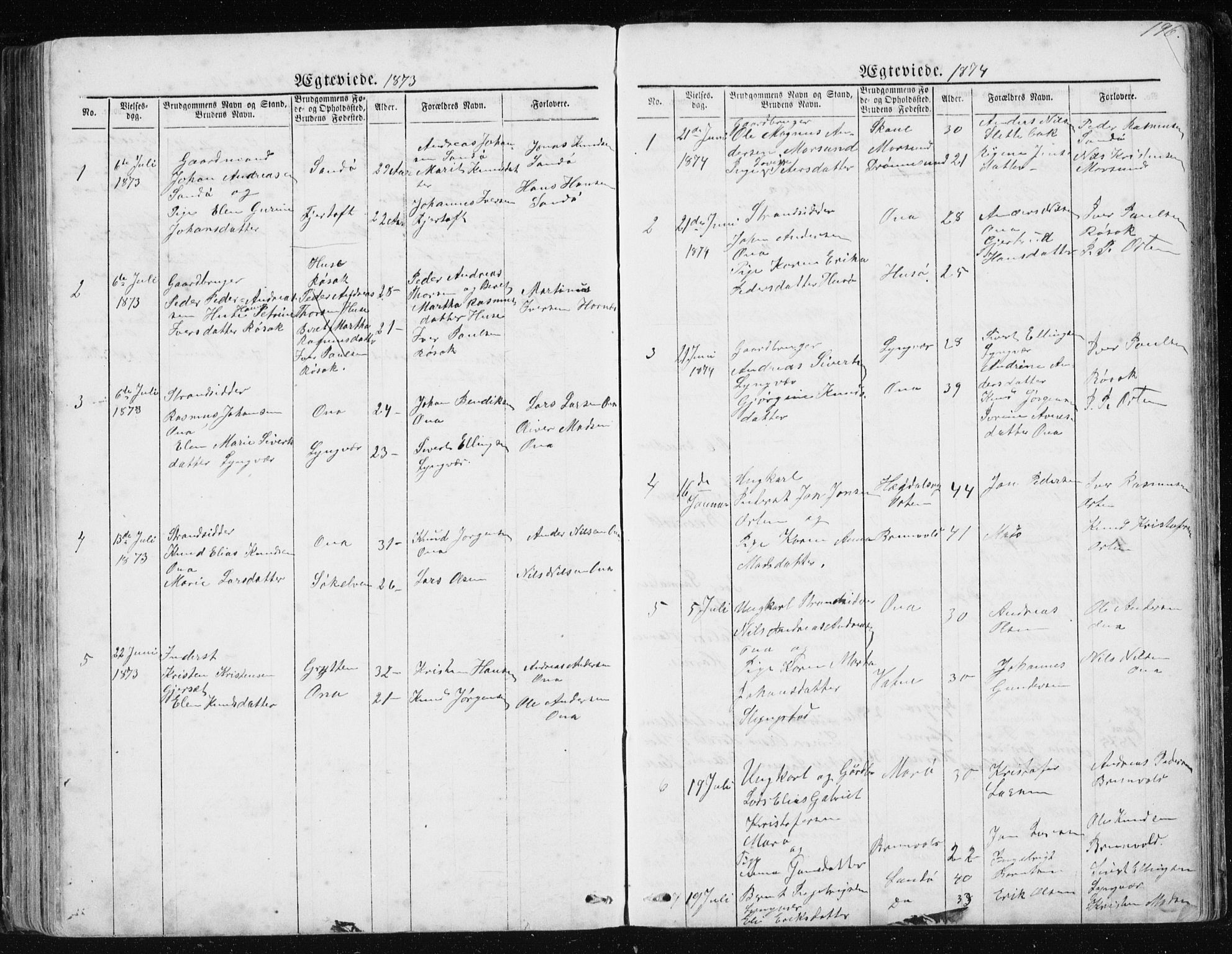 Ministerialprotokoller, klokkerbøker og fødselsregistre - Møre og Romsdal, AV/SAT-A-1454/561/L0732: Parish register (copy) no. 561C02, 1867-1900, p. 196