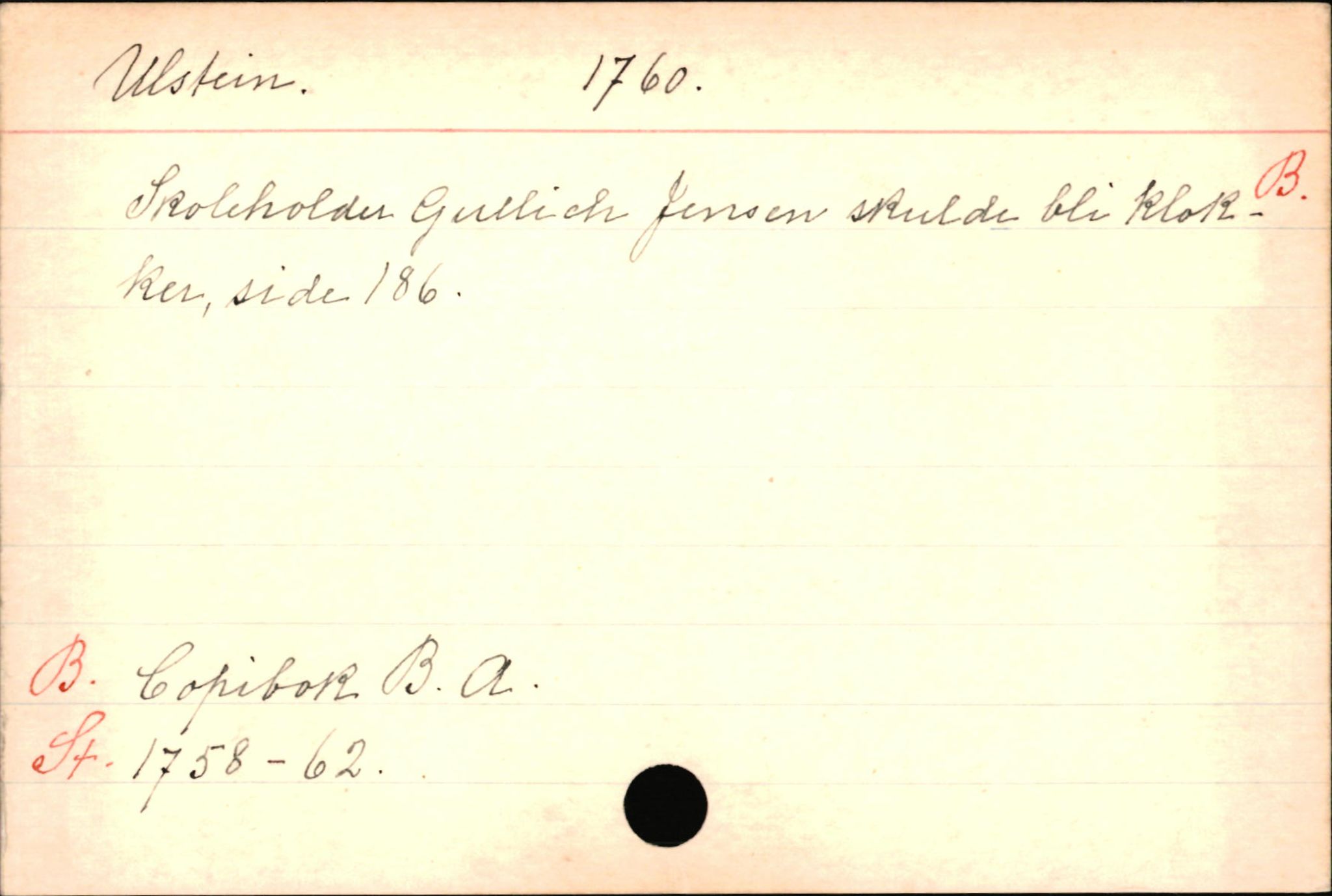 Haugen, Johannes - lærer, AV/SAB-SAB/PA-0036/01/L0001: Om klokkere og lærere, 1521-1904, p. 10574