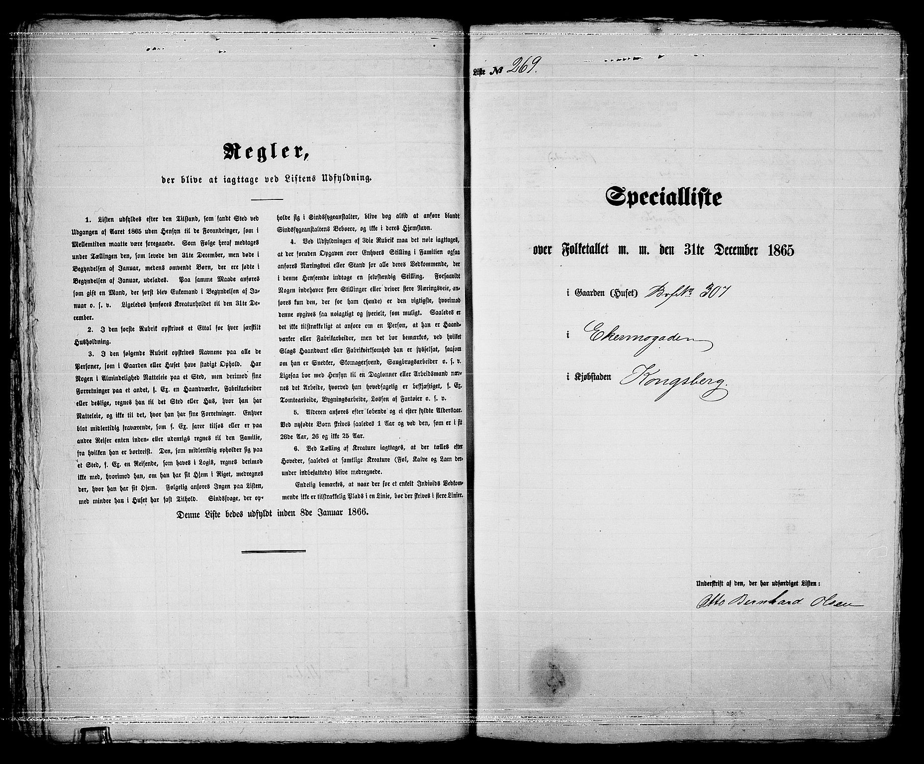 RA, 1865 census for Kongsberg/Kongsberg, 1865, p. 558