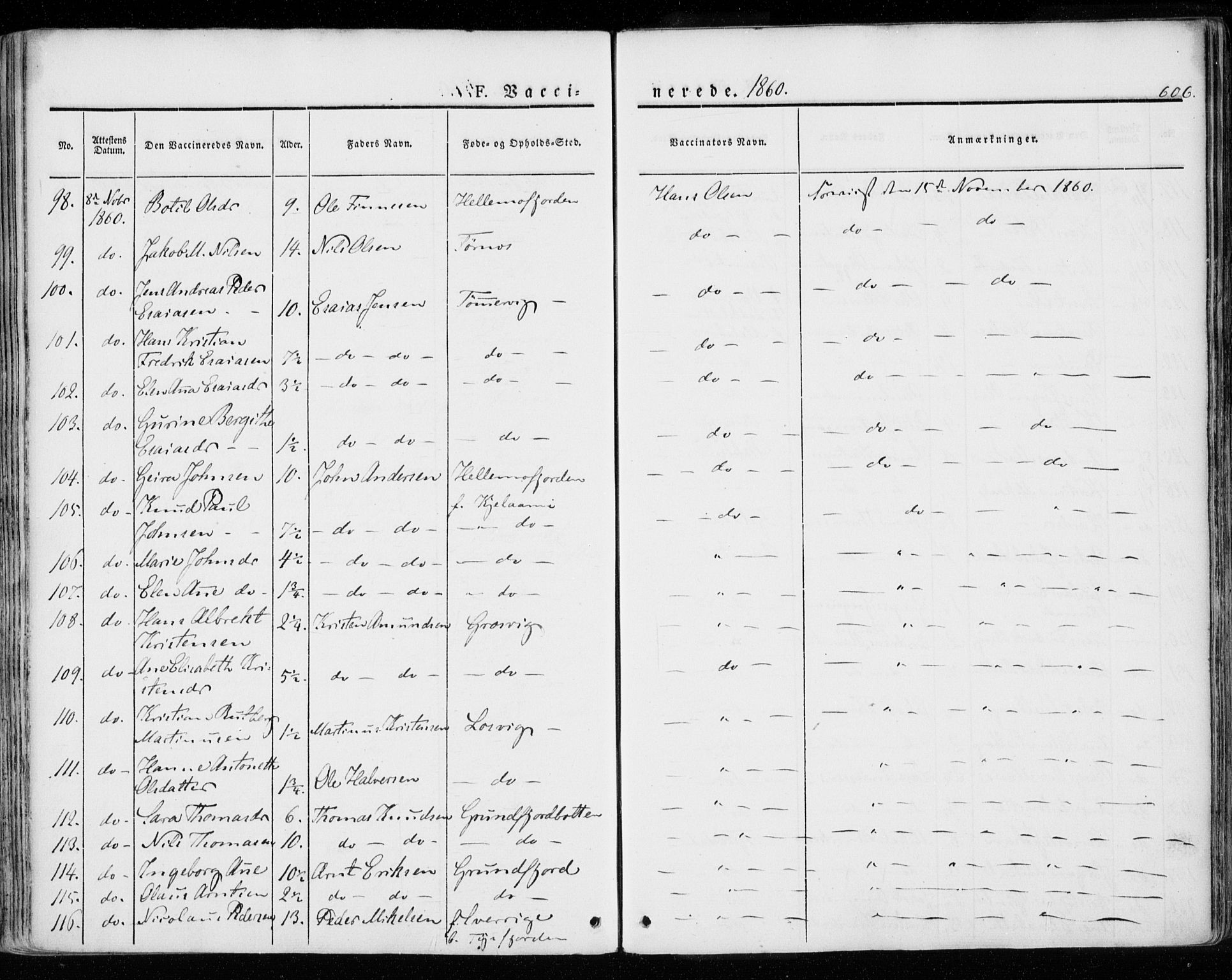 Ministerialprotokoller, klokkerbøker og fødselsregistre - Nordland, AV/SAT-A-1459/872/L1033: Parish register (official) no. 872A08, 1840-1863, p. 606