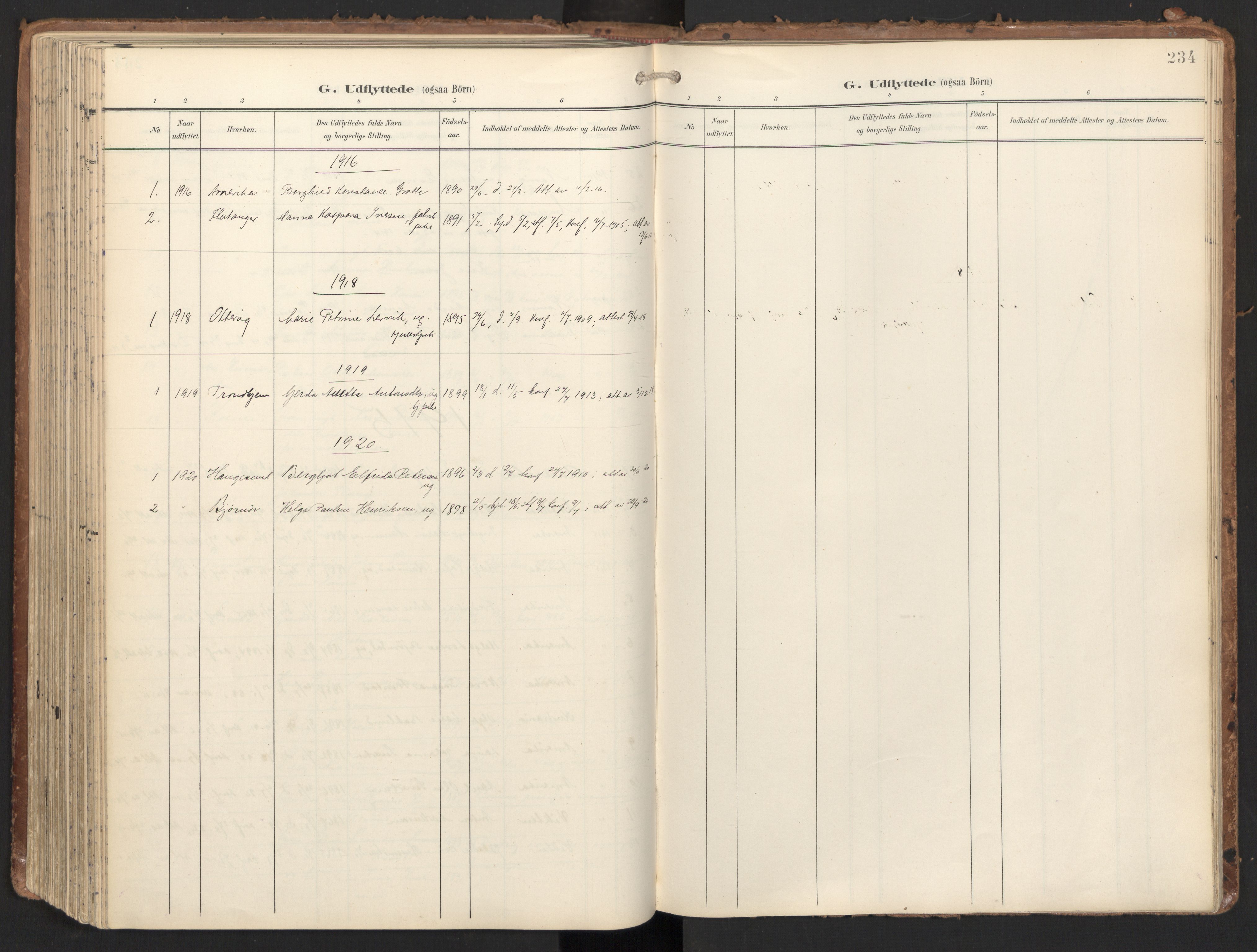 Ministerialprotokoller, klokkerbøker og fødselsregistre - Nord-Trøndelag, SAT/A-1458/784/L0677: Parish register (official) no. 784A12, 1900-1920, p. 234