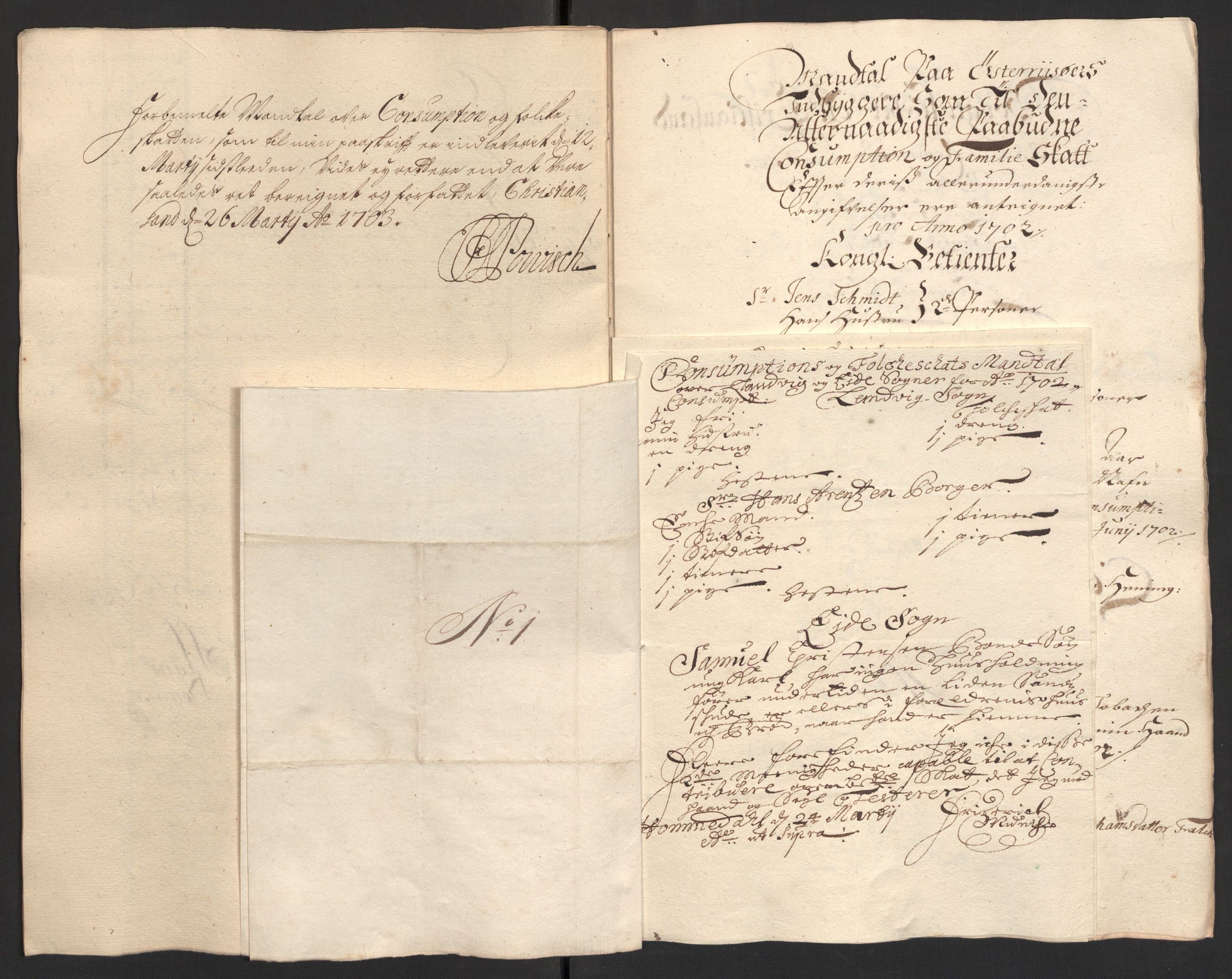 Rentekammeret inntil 1814, Reviderte regnskaper, Fogderegnskap, AV/RA-EA-4092/R39/L2316: Fogderegnskap Nedenes, 1702-1703, p. 126