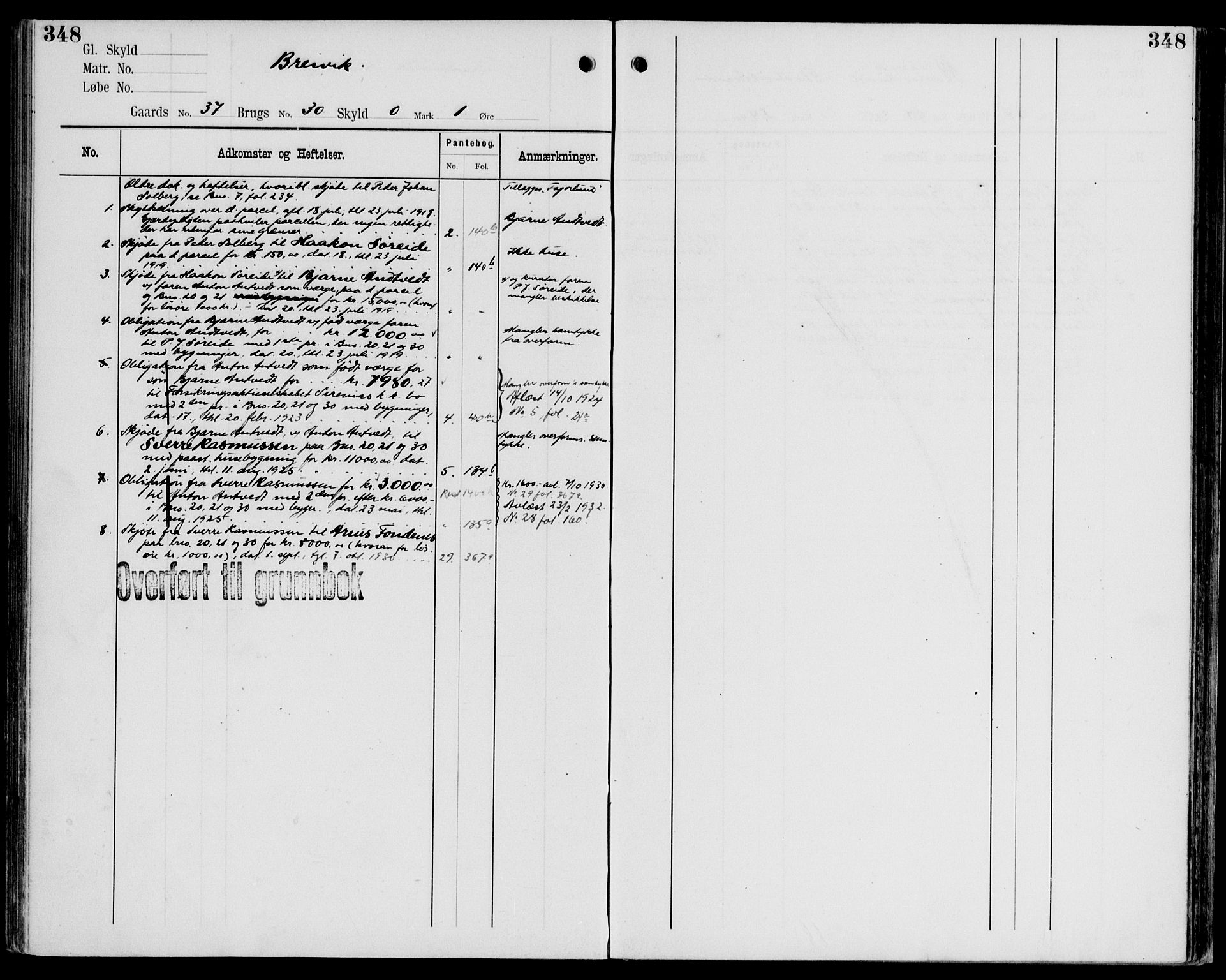 Midhordland sorenskriveri, AV/SAB-A-3001/1/G/Ga/Gab/L0107: Mortgage register no. II.A.b.107, p. 348