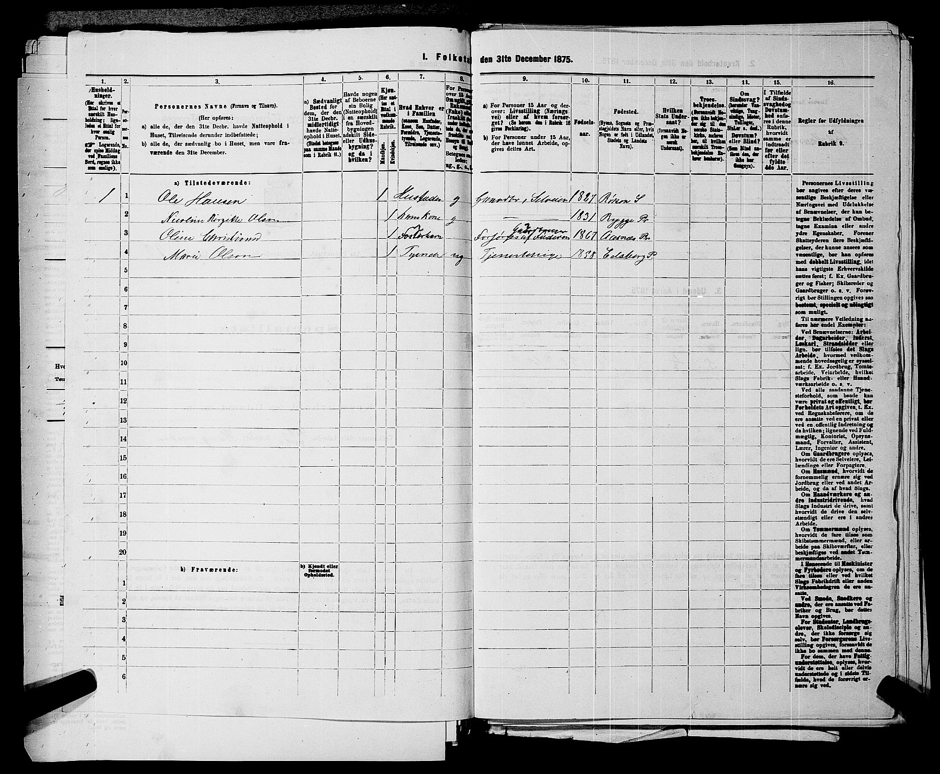 RA, 1875 census for 0214P Ås, 1875, p. 106