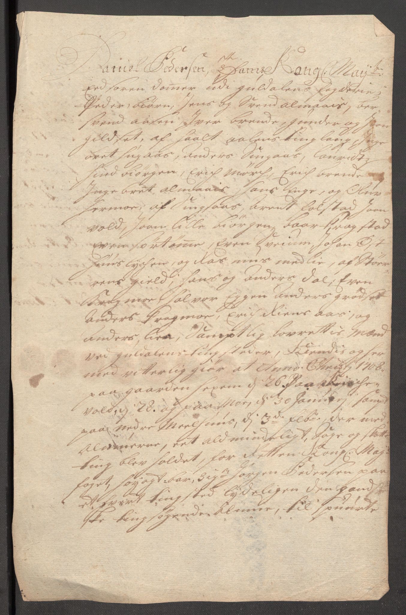 Rentekammeret inntil 1814, Reviderte regnskaper, Fogderegnskap, AV/RA-EA-4092/R60/L3957: Fogderegnskap Orkdal og Gauldal, 1707, p. 303