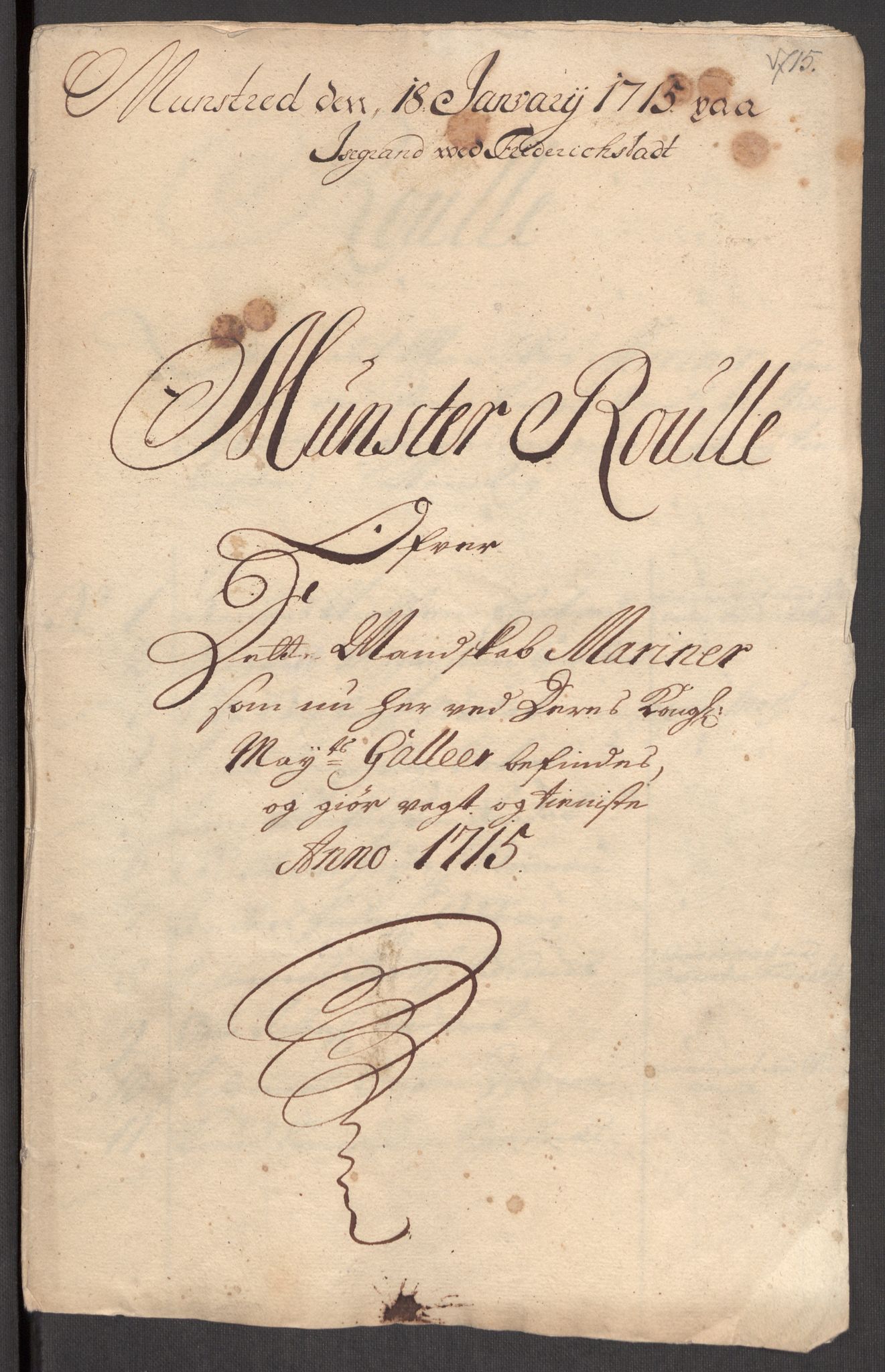 Kommanderende general (KG I) med Det norske krigsdirektorium, AV/RA-EA-5419/E/Eb/L0001: Ruller over noen kompanier som tjenestegjorde på flåten, 1712-1721, p. 611