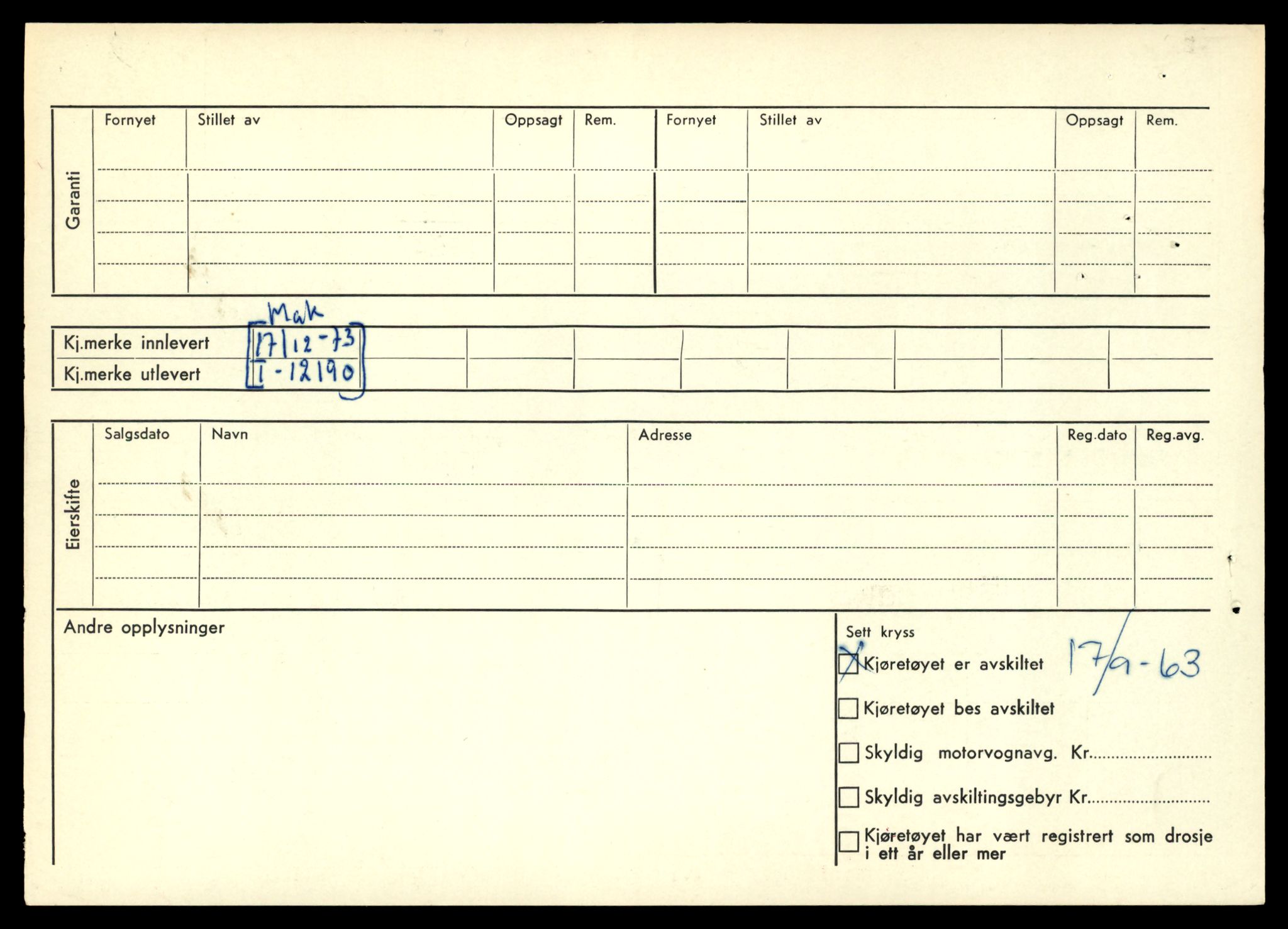 Møre og Romsdal vegkontor - Ålesund trafikkstasjon, AV/SAT-A-4099/F/Fe/L0033: Registreringskort for kjøretøy T 12151 - T 12474, 1927-1998, p. 1038