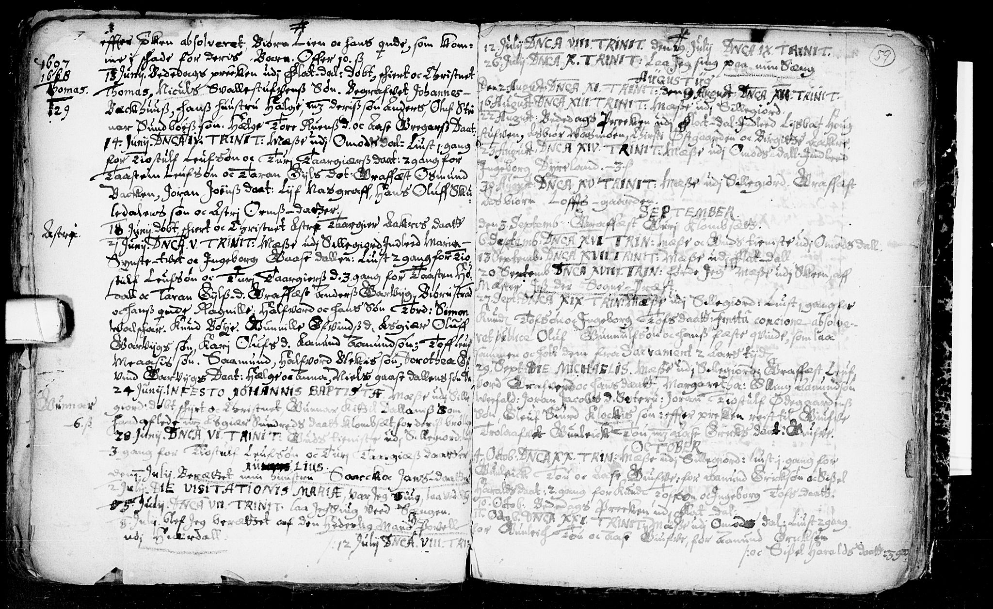 Seljord kirkebøker, SAKO/A-20/F/Fa/L0001: Parish register (official) no. I 1, 1654-1686, p. 59