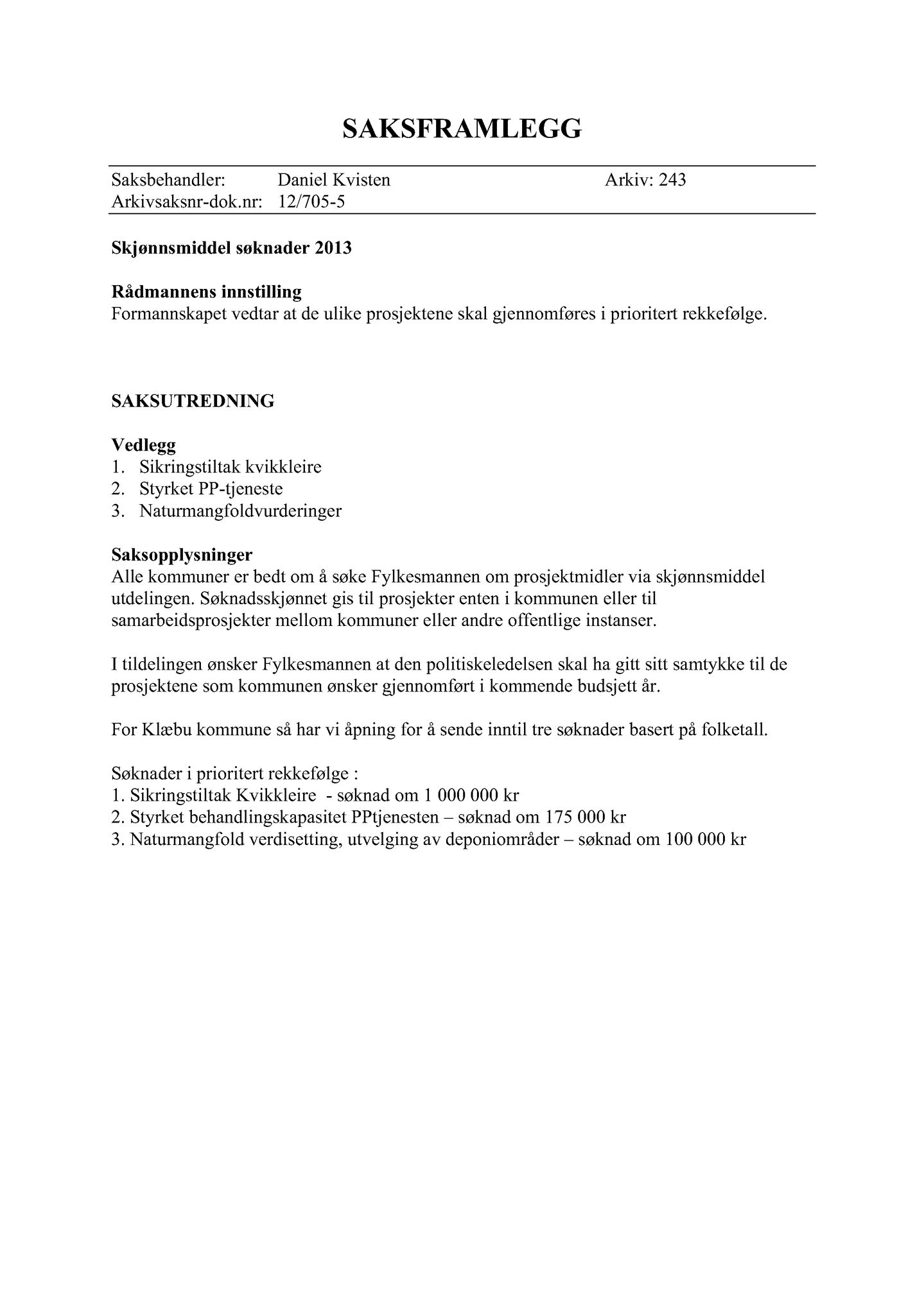 Klæbu Kommune, TRKO/KK/02-FS/L005: Formannsskapet - Møtedokumenter, 2012, p. 2990