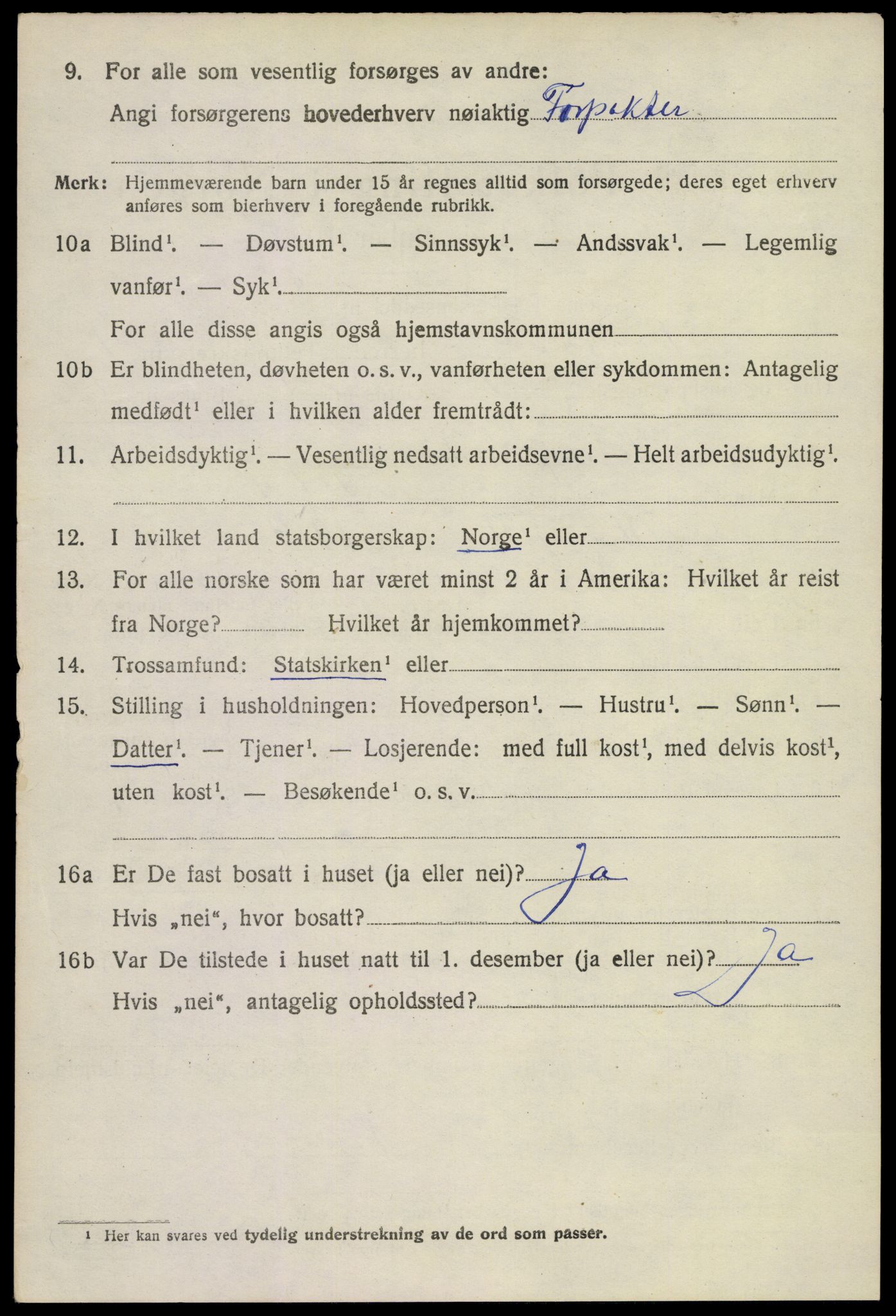 SAKO, 1920 census for Skoger, 1920, p. 2012